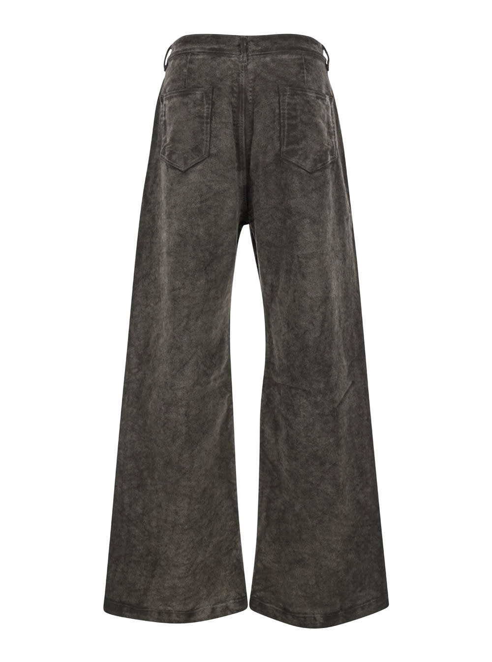 Shop Drkshdw Geth Grey Jeans With Wide Leg And Washed Effect In Denim Man In Brown