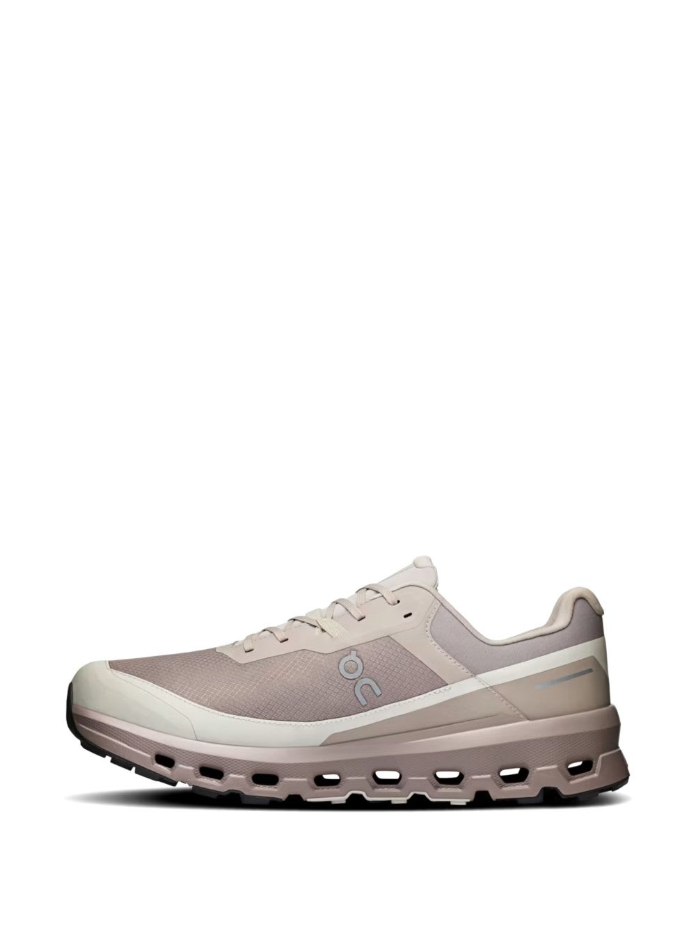 On Chunky Sole Mesh Panelled Rubber Sneakers In Gray