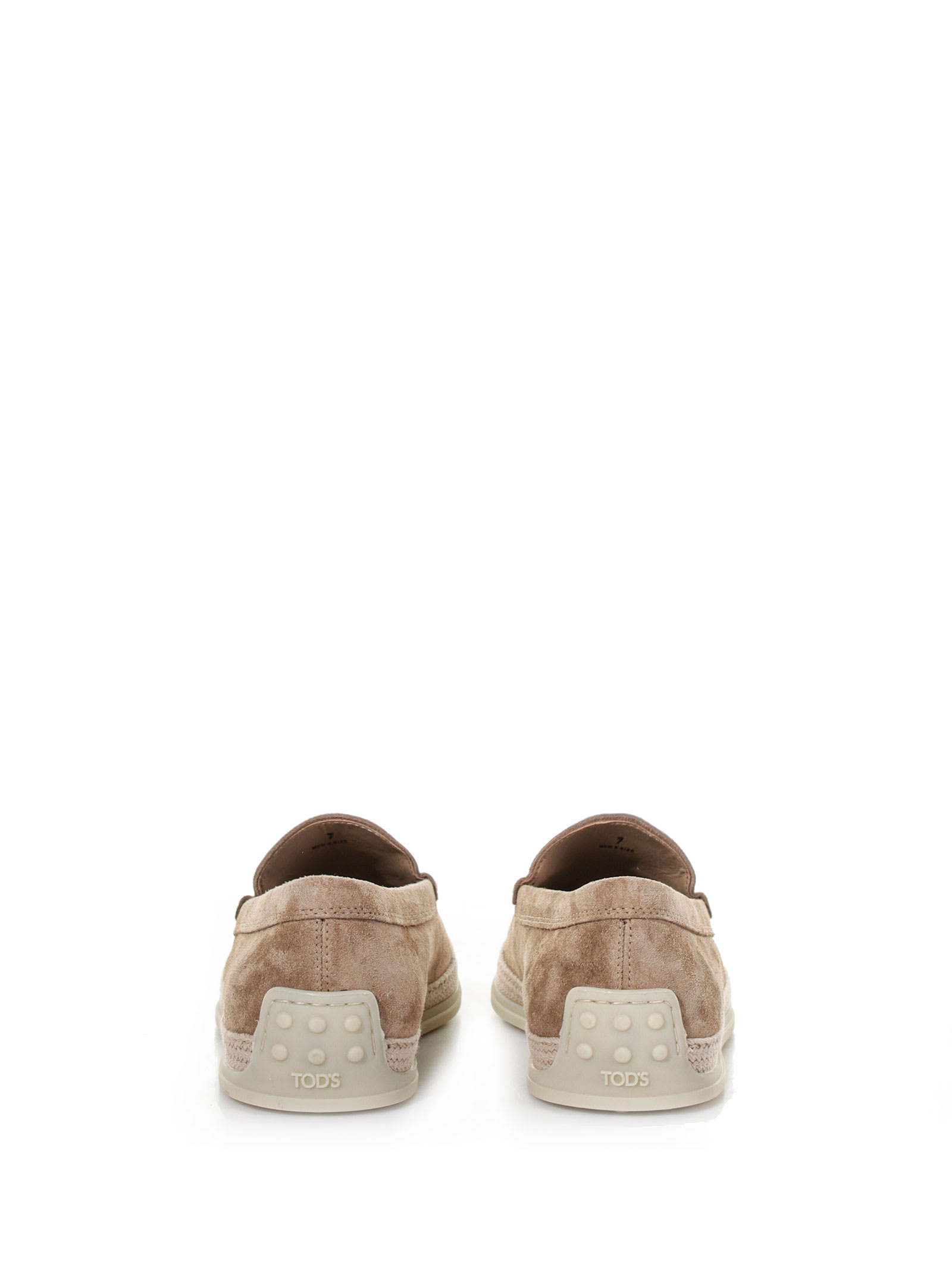Tod's Round Toe Slip-on Loafers In Miele