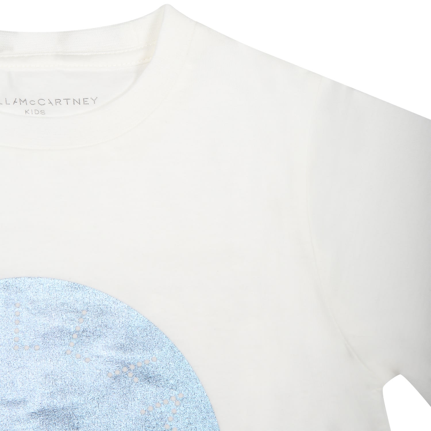 Shop Stella Mccartney White T-shirt For Girl With Logo