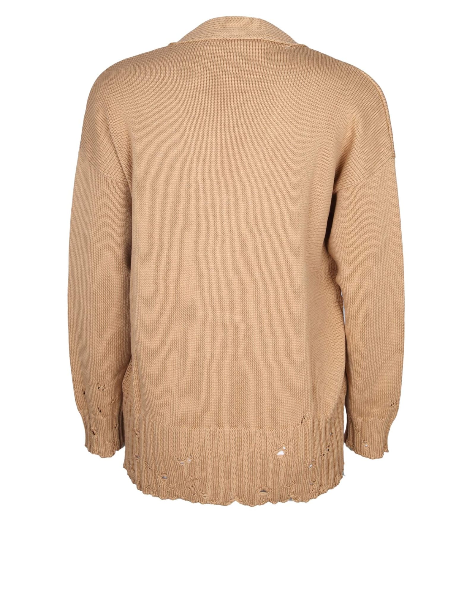 MARNI CARDIGAN IN CAMEL COLOR COTTON 