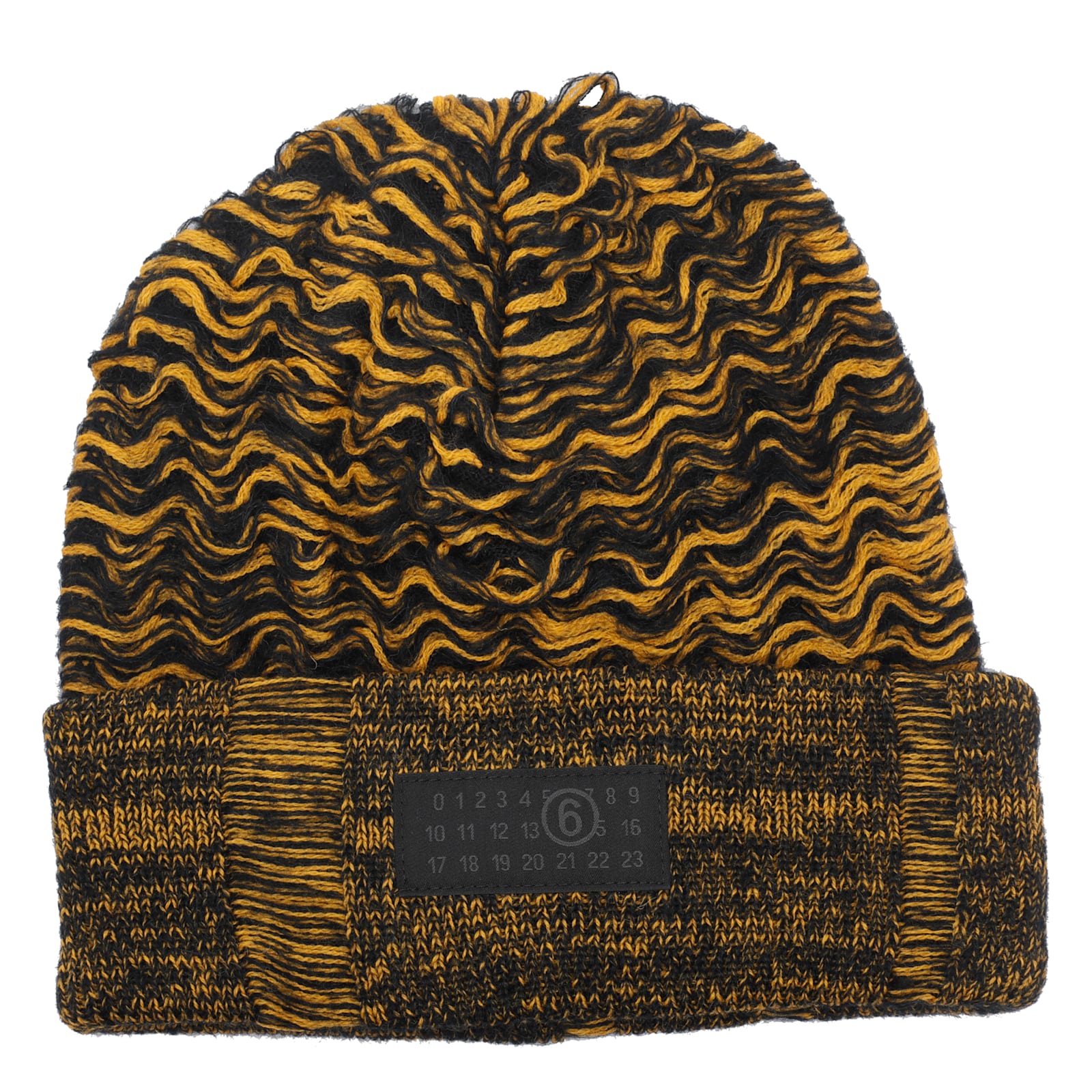 Mm6 Maison Margiela Numeric Logo Beanie In Multi