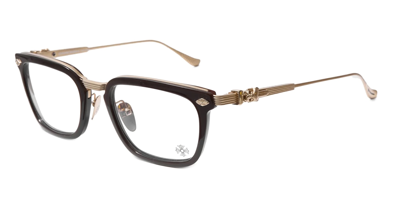 Chrome Hearts Snat - Brown Bone / Orb Rx Sunglasses In Brown