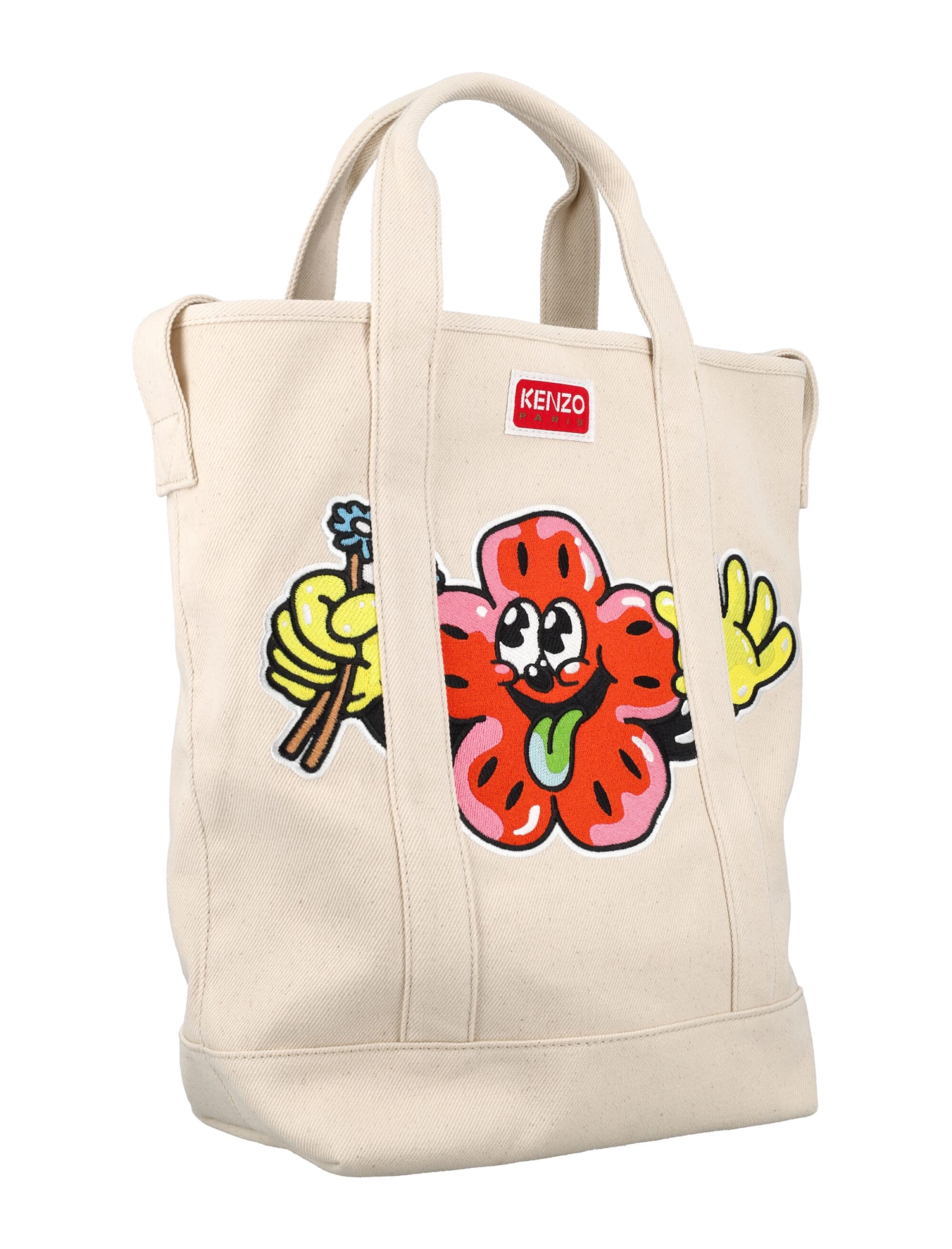 Kenzo Boke Boy Tote Bag In Ecru