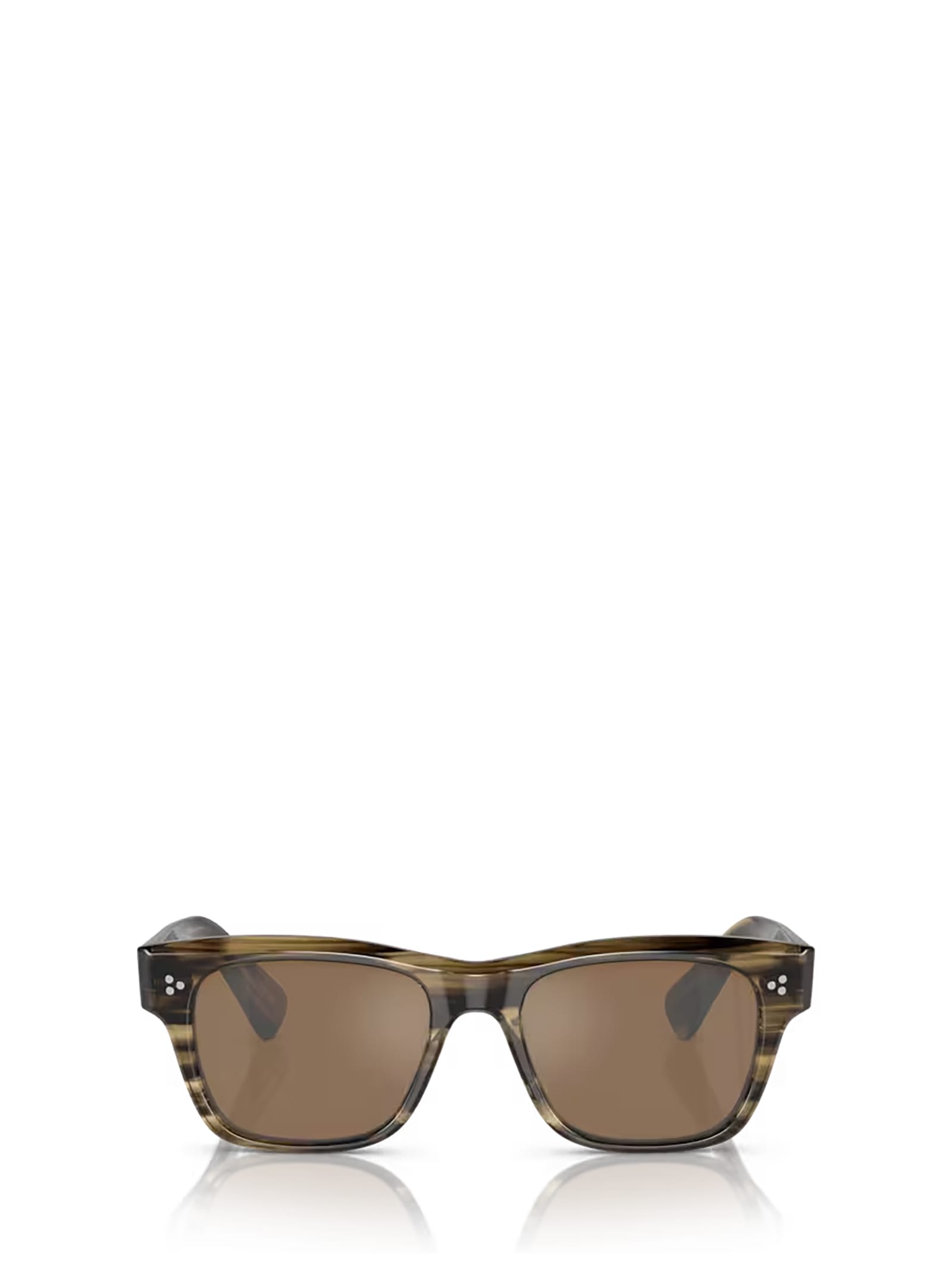 Shop Oliver Peoples Ov5524su Olive Smoke Sunglasses