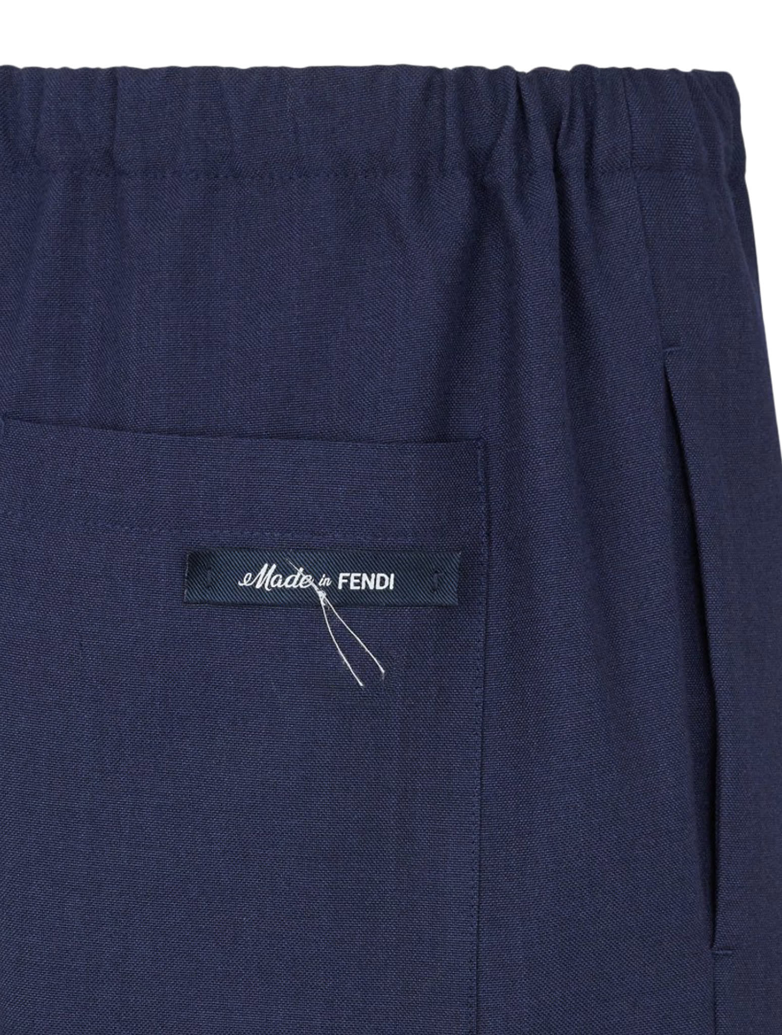 Shop Fendi Pants In Mirto