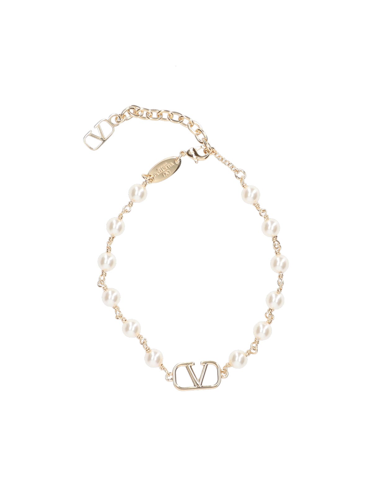 Valentino Garavani Vlogo Signature Bracelet In Gold