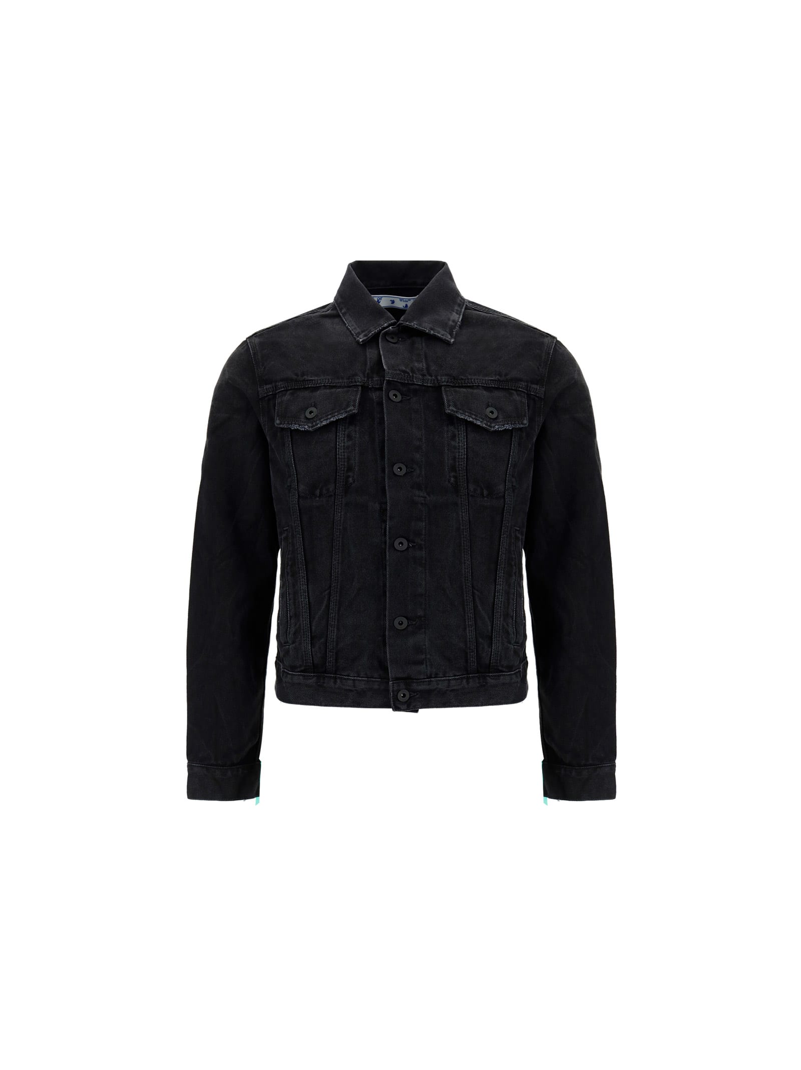 Off-White Black Negative Mark Denim Jacket | Smart Closet