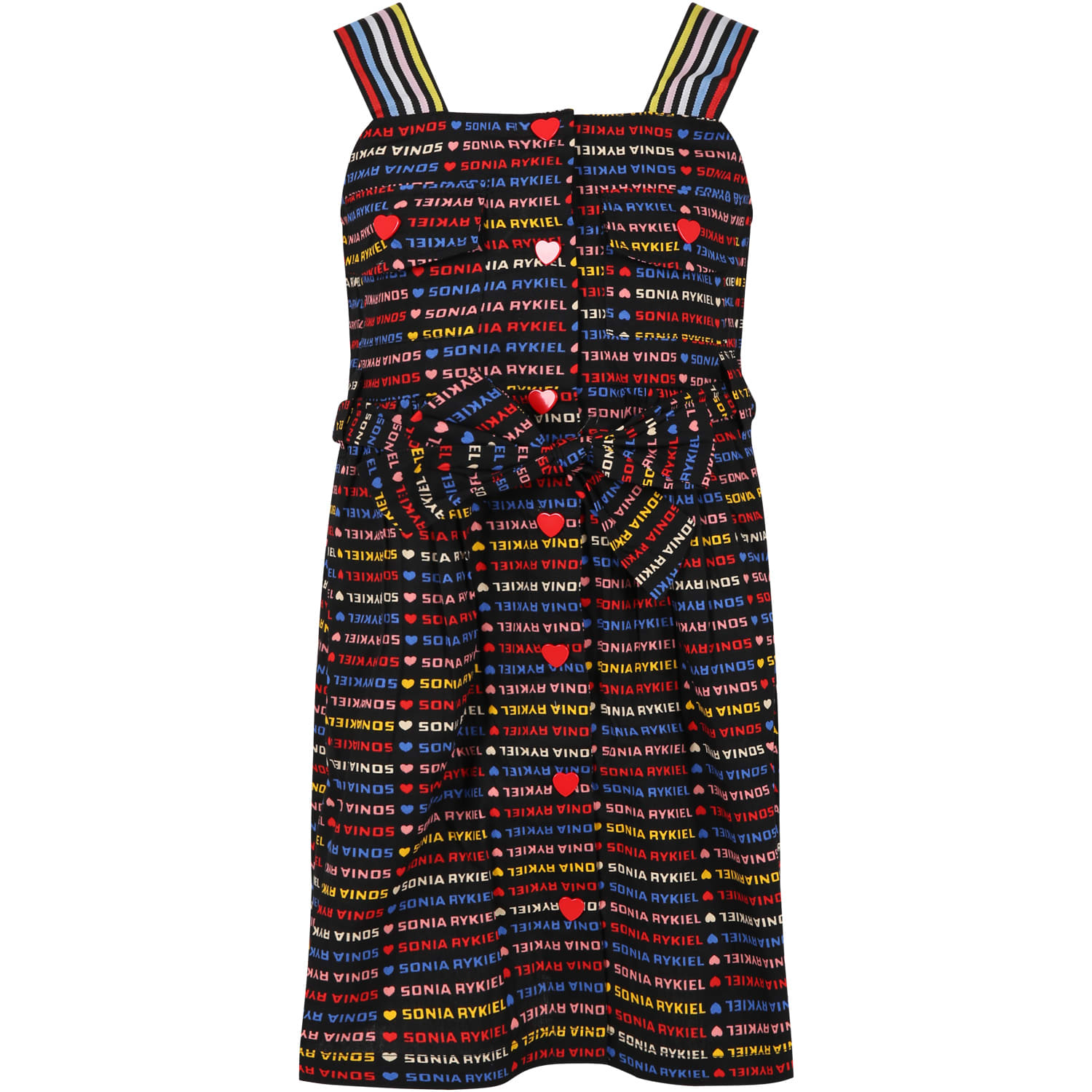 Rykiel Enfant Kids' Multicolor Skirt For Girl With Hearts And Logo