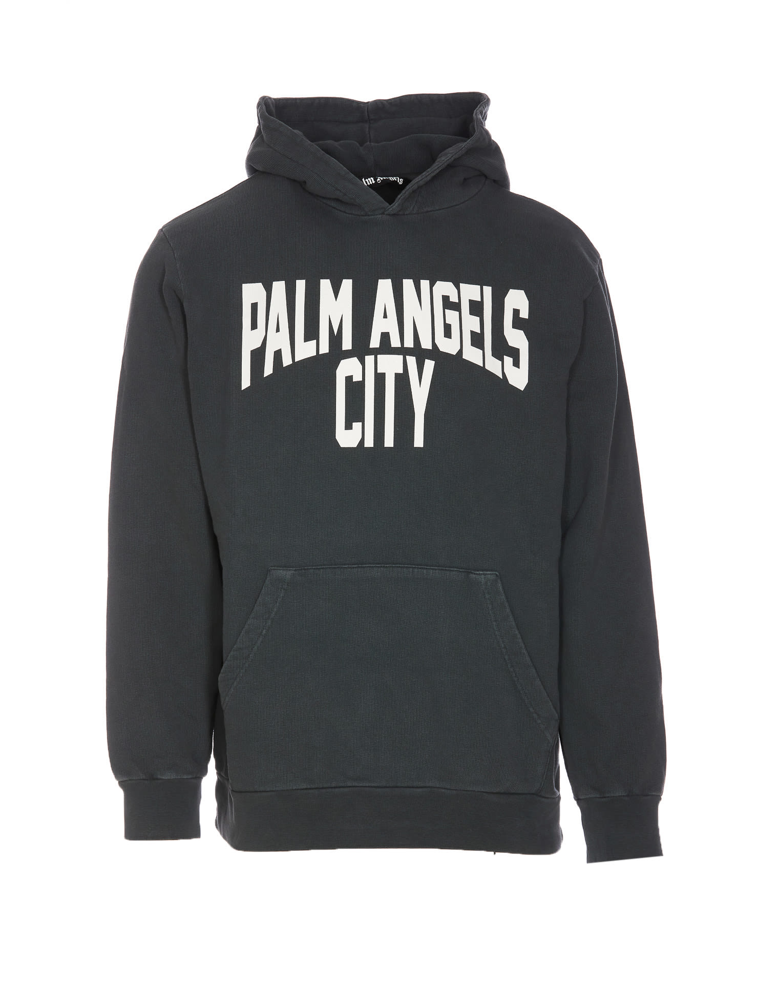 Shop Palm Angels Pa City Washed Hoodie In Grey