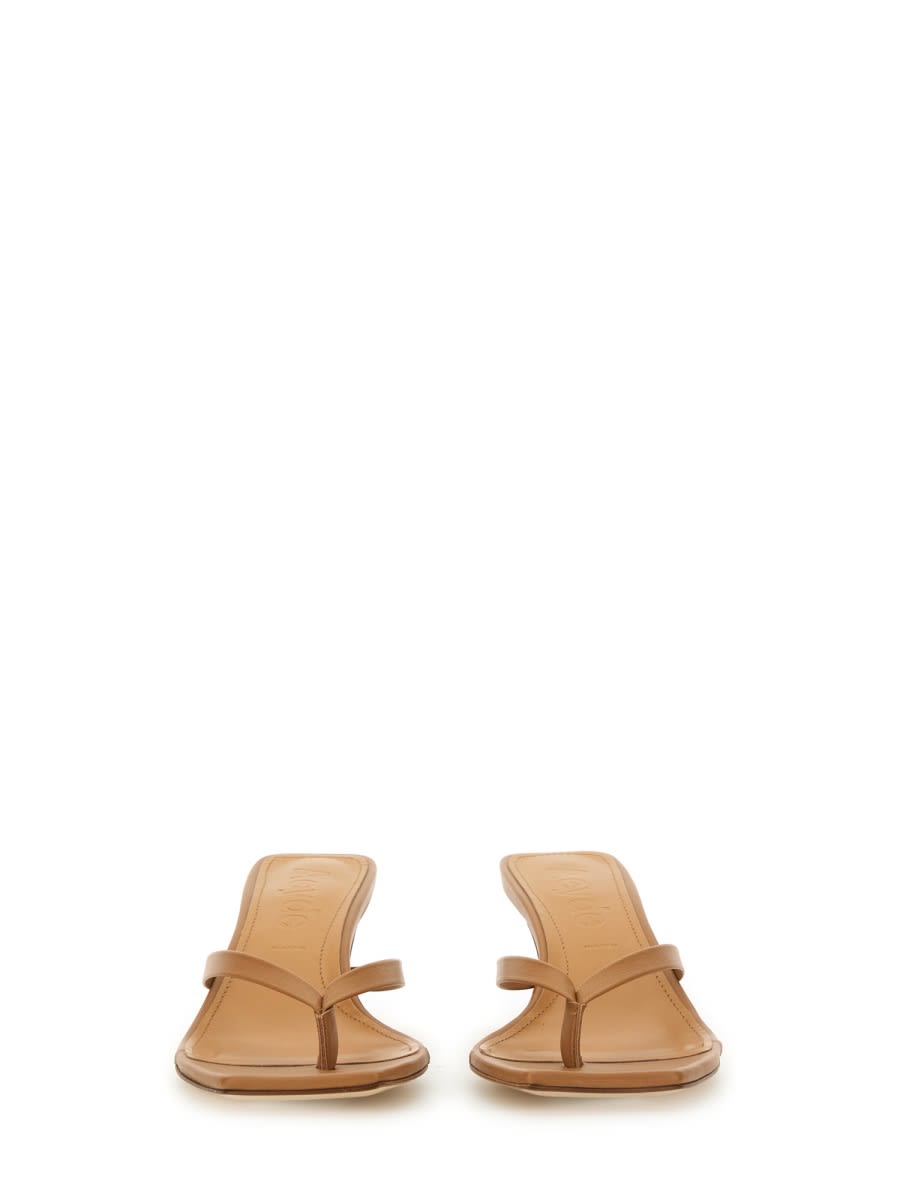 Aeyde 50mm Wilda Sandals In Beige