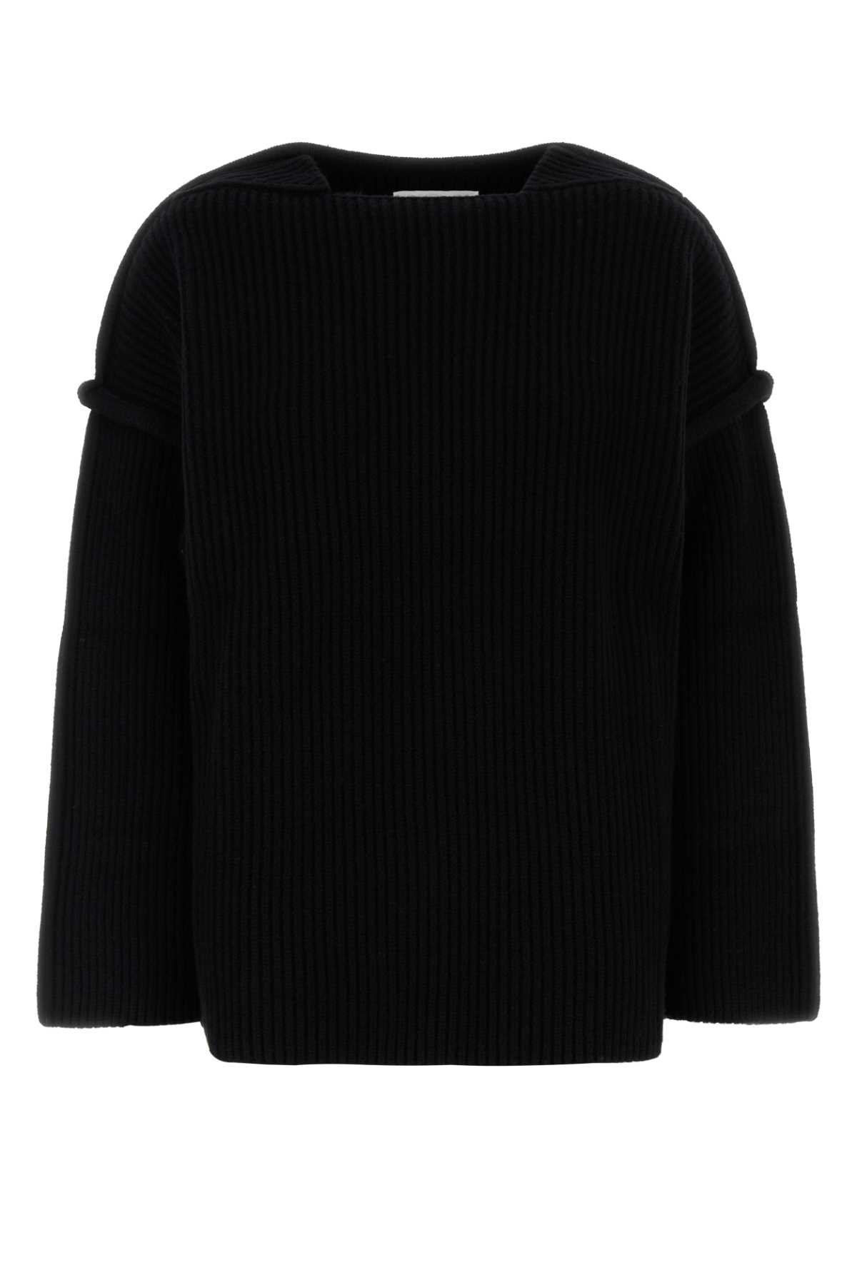 Jil Sander Black Wool Sweater