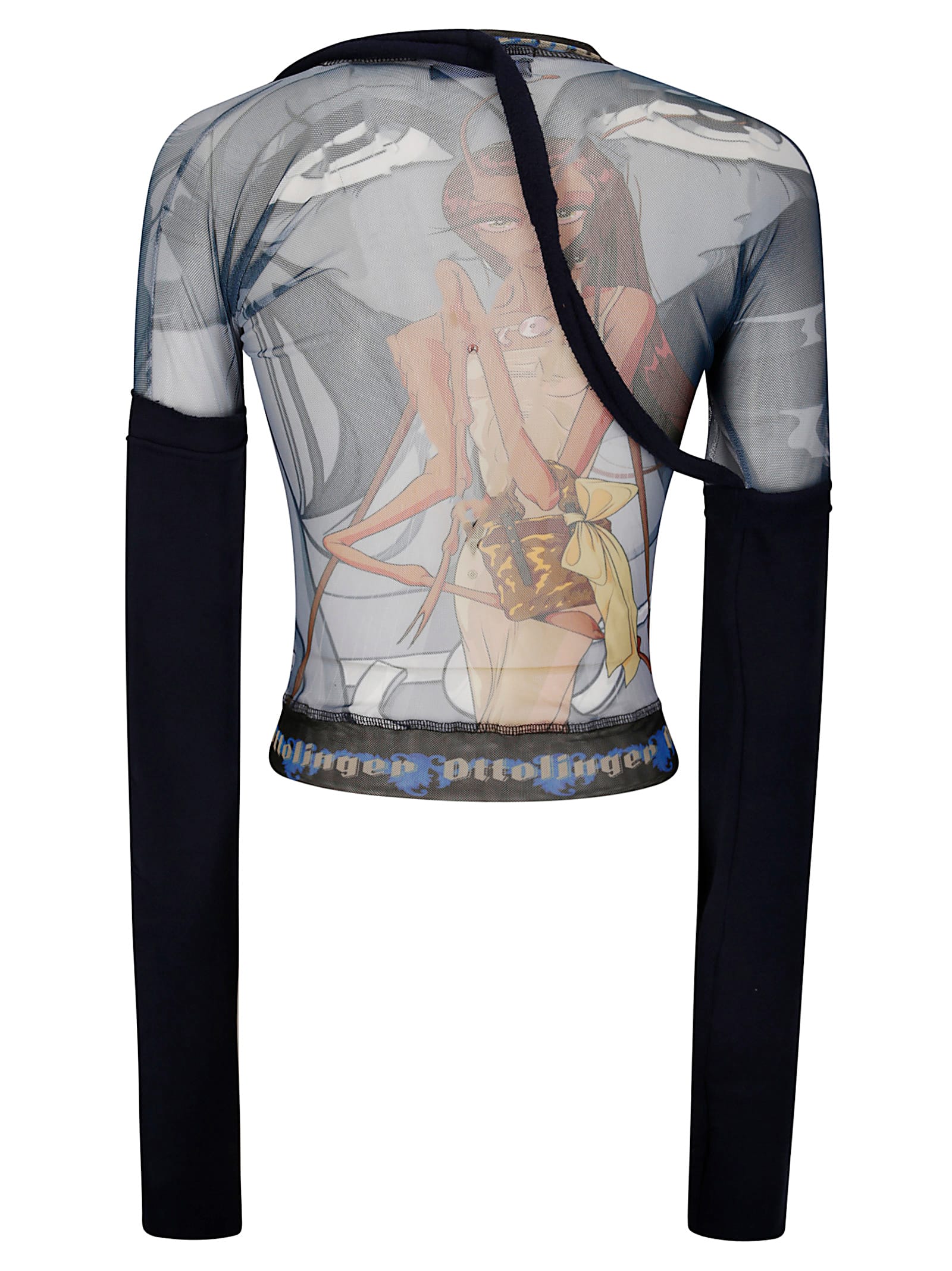 Ottolinger Mesh Hybrid Longsleeve In Multi