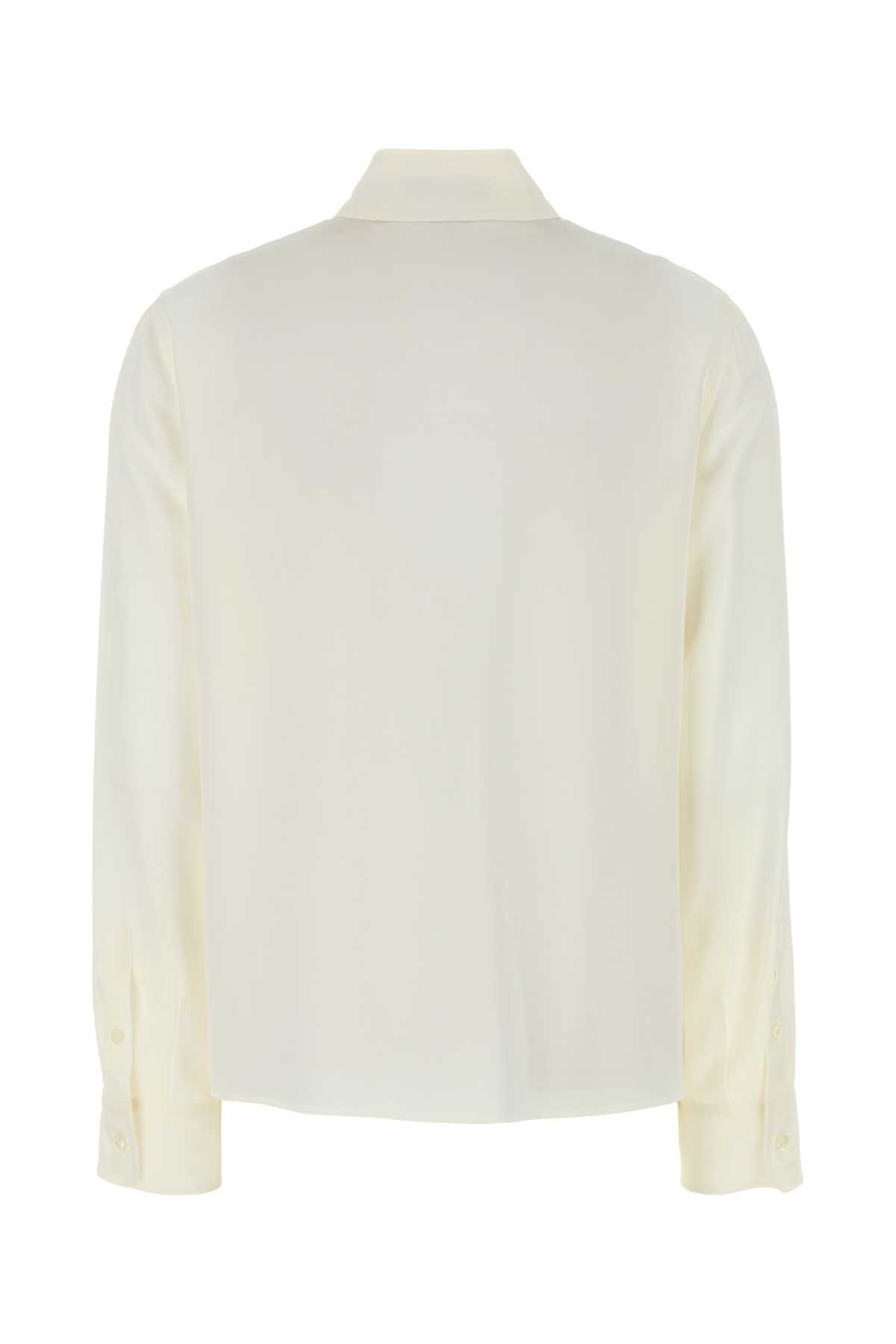 Prada Women's Silk Shirt In White