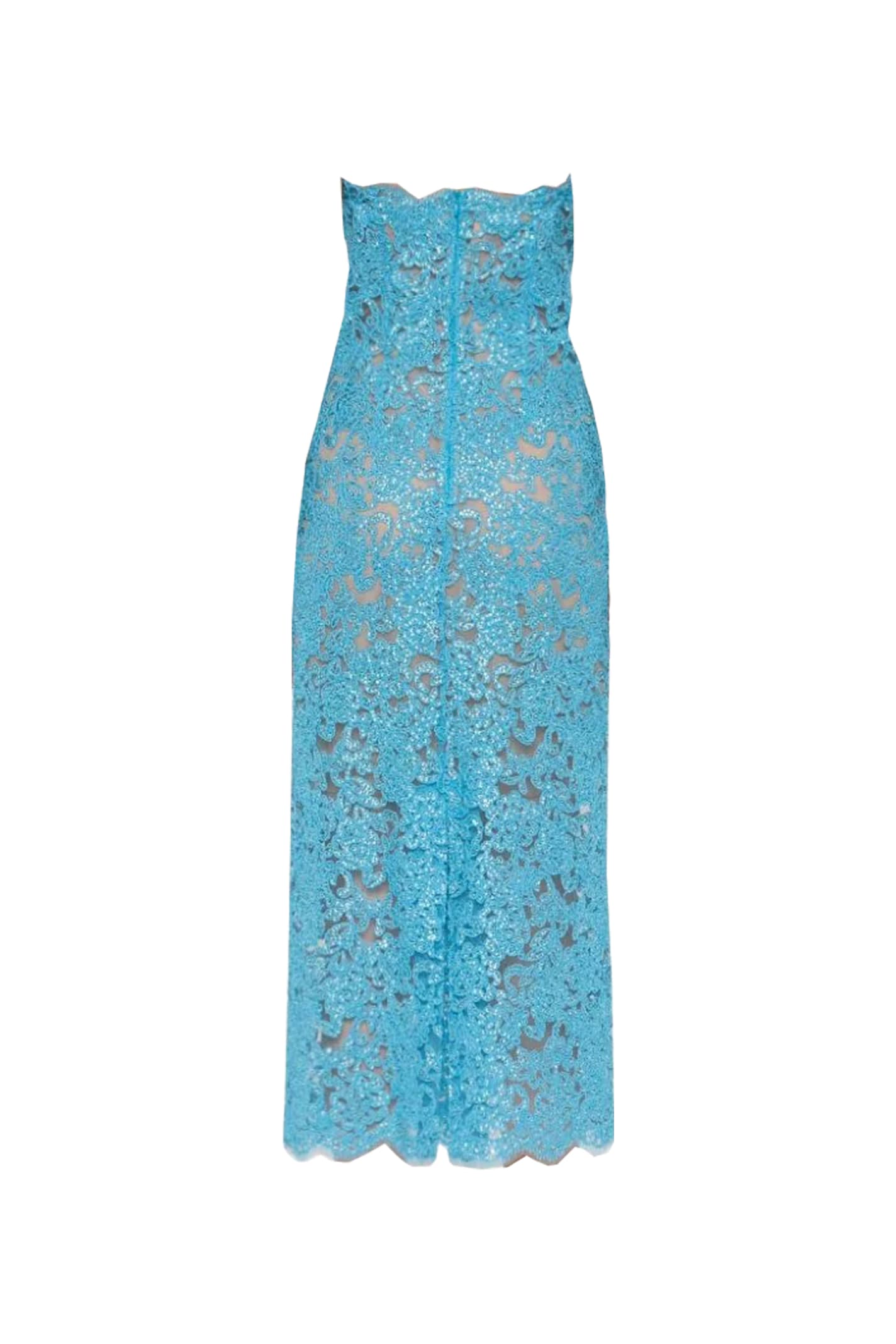 Shop Ermanno Scervino Dress In Blue