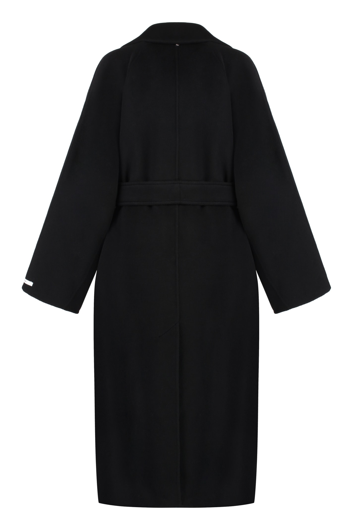 Shop Sportmax Orense Wool And Cashmere Coat In Black