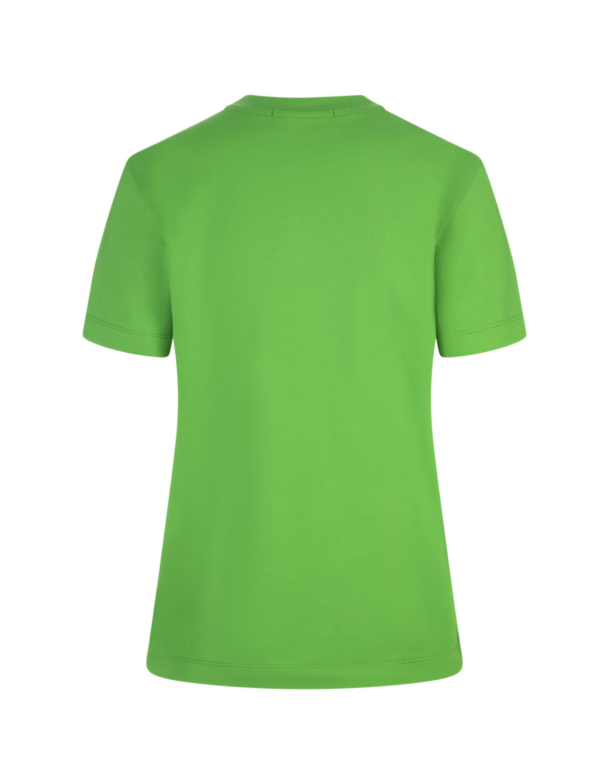 Shop Msgm Green T-shirt With Micro Logo