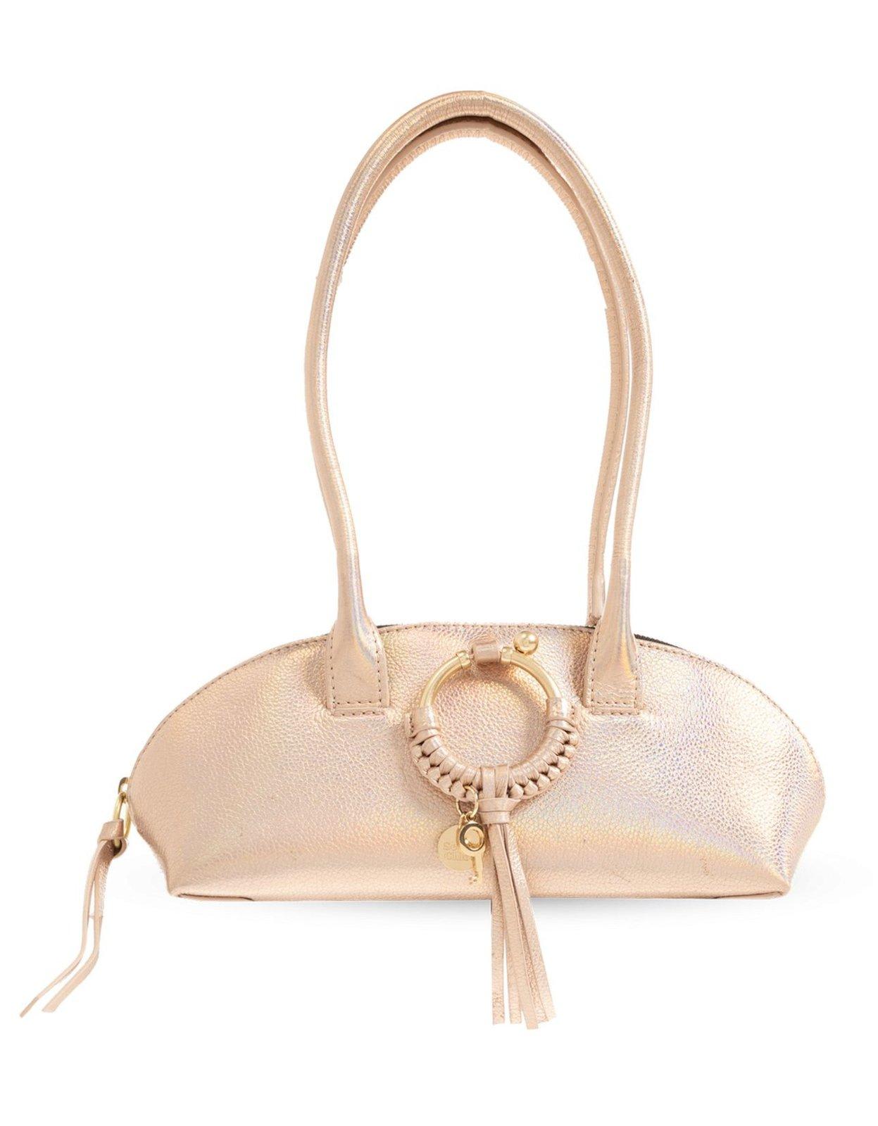 Shop See By Chloé Joan Zip-up Tote Bag In Golden