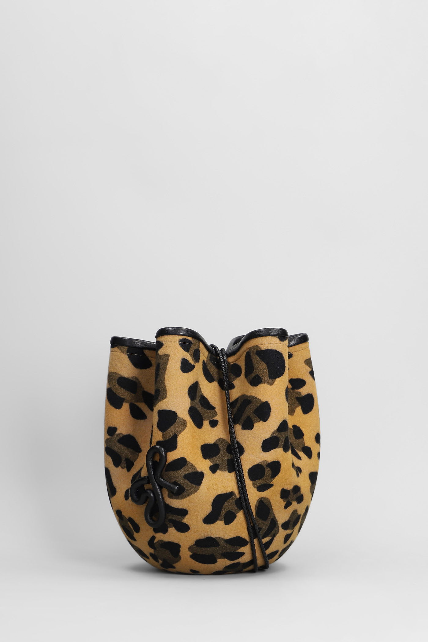Ruslan Baginskiy The Hatbag Shoulder Bag In Animalier Wool In Animal Print