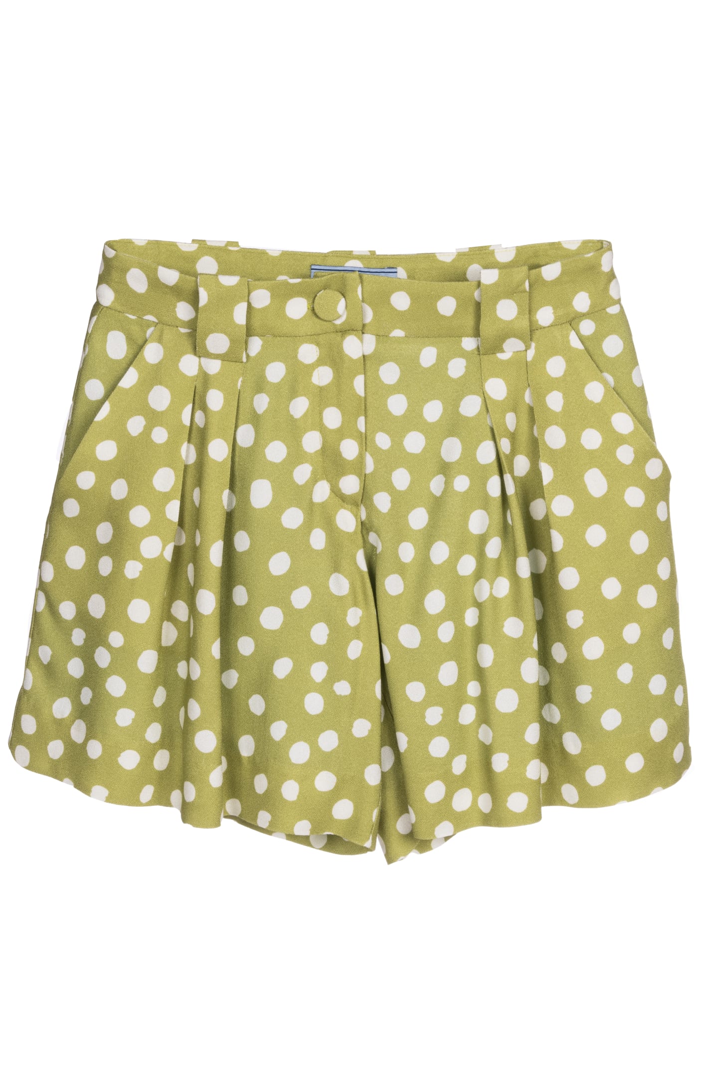 Mimisol Kids' Shorts A Pois In Green