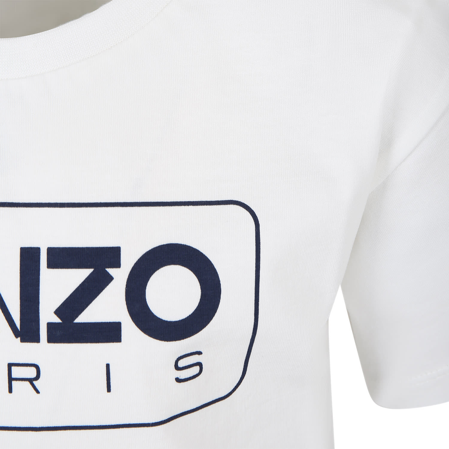 Shop Kenzo Ivory T-shirt For Kids With Logo In Avorio