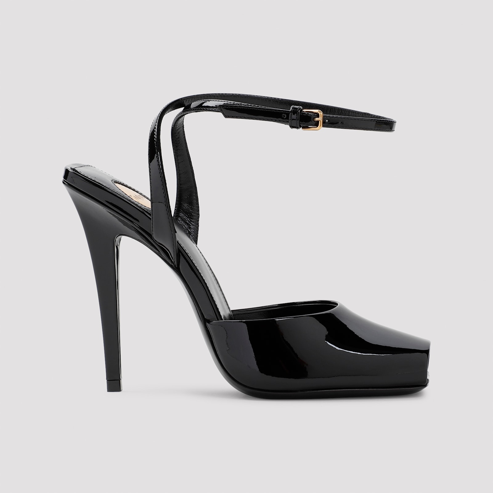 Shop Saint Laurent La Scandale 110 Sandals In Nero