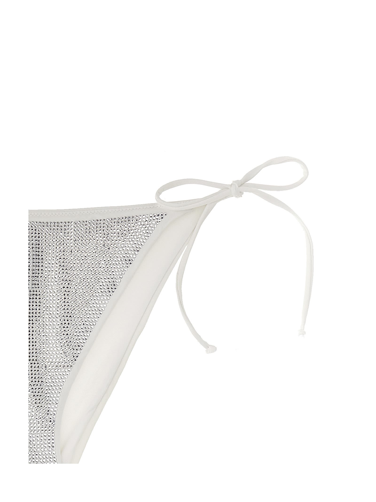 Mc2 Saint Barth Virgo Bikini Bottoms Beachwear White In White