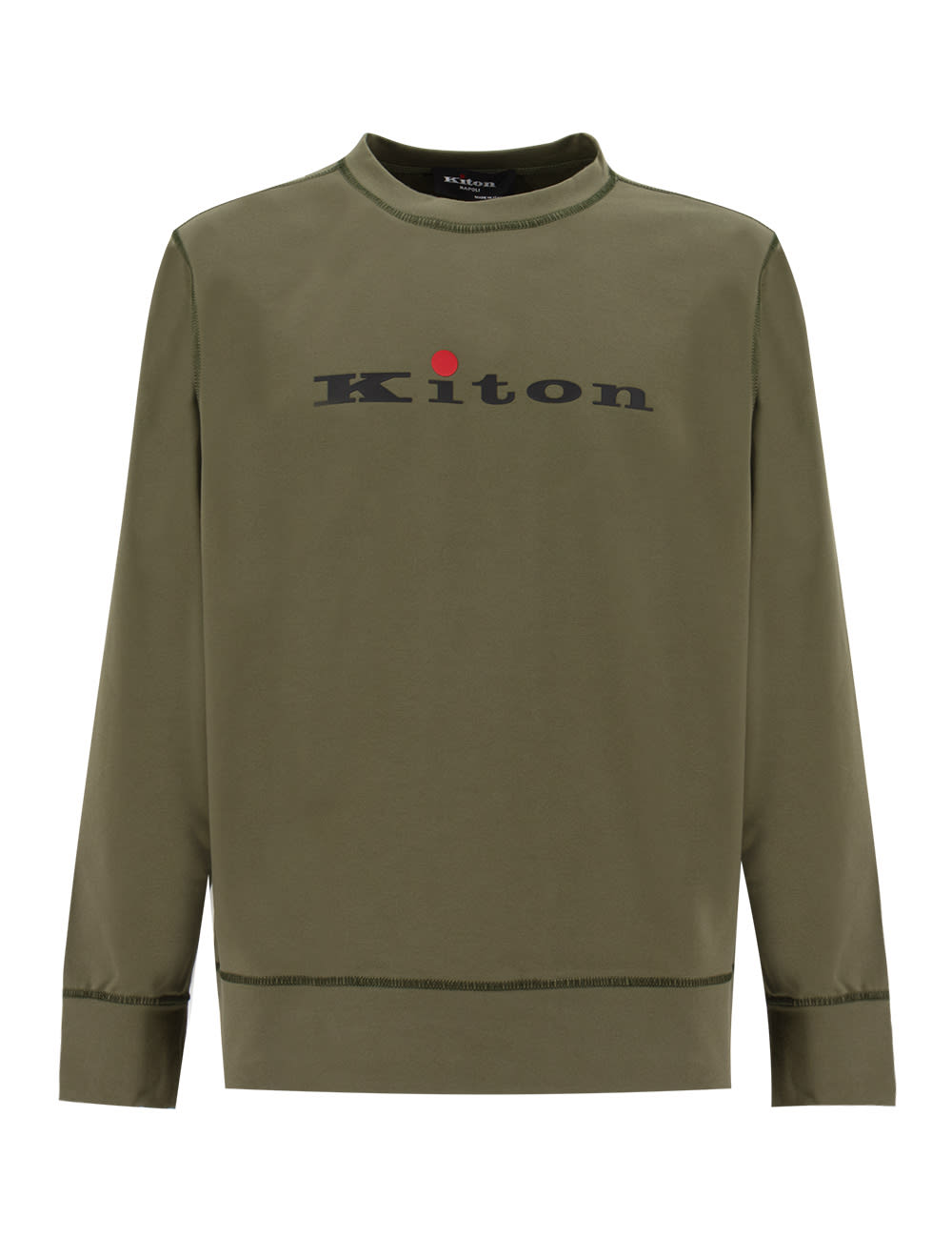 Shop Kiton Sweatshirt In Dark Green
