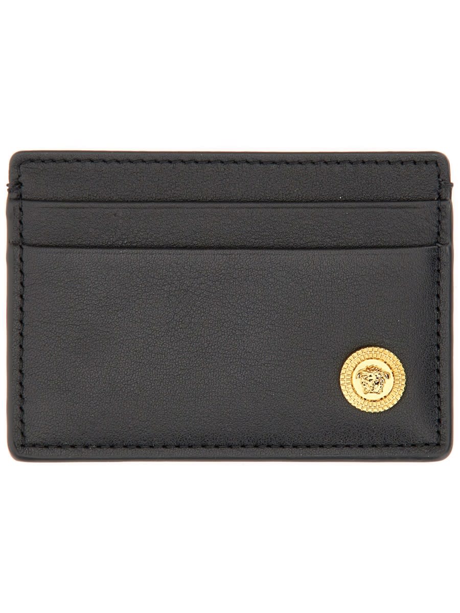 Shop Versace Card Holder The Jellyfish In Black