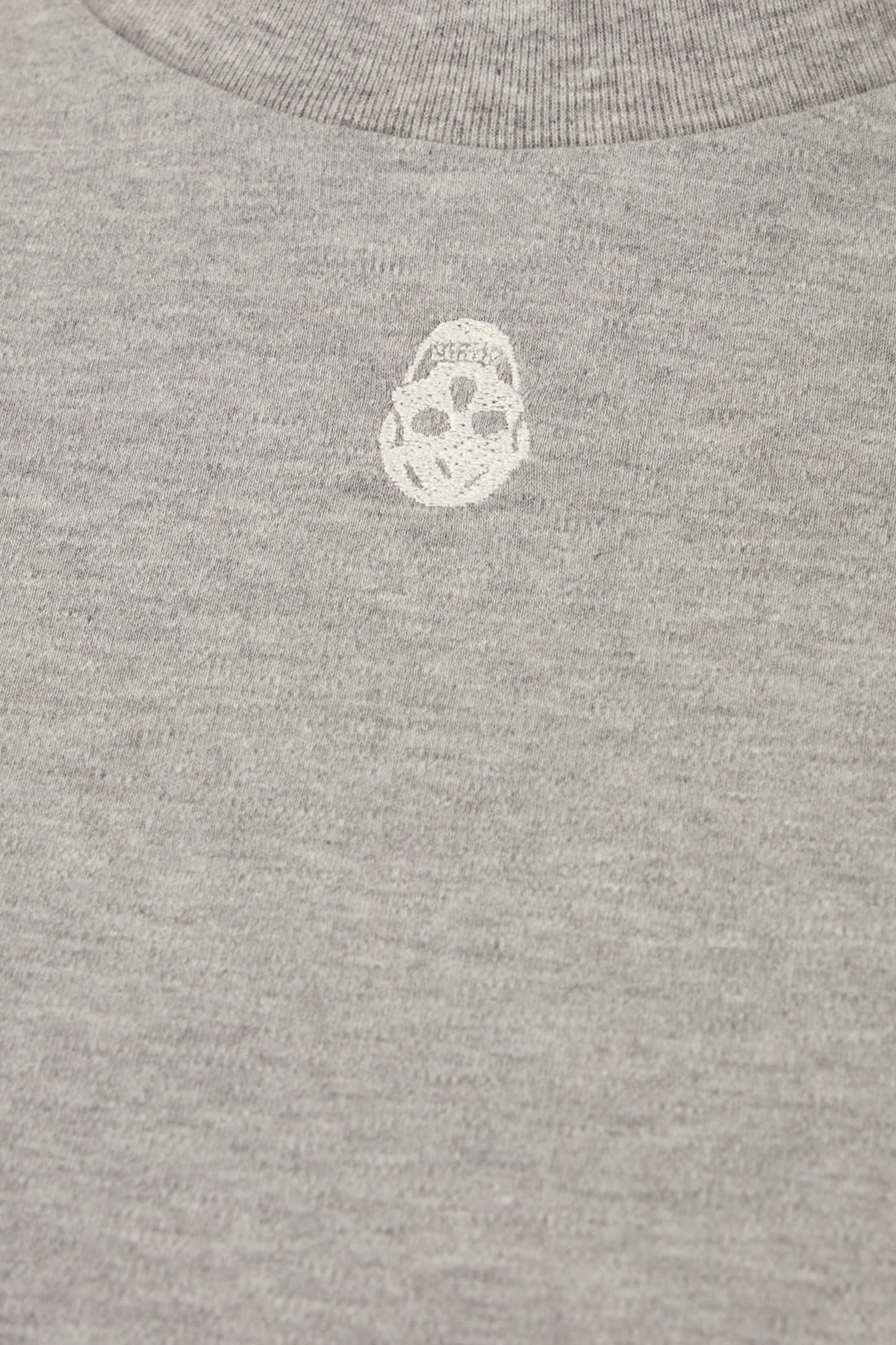 Alexander Mcqueen Cotton T-shirt In Grey Melange