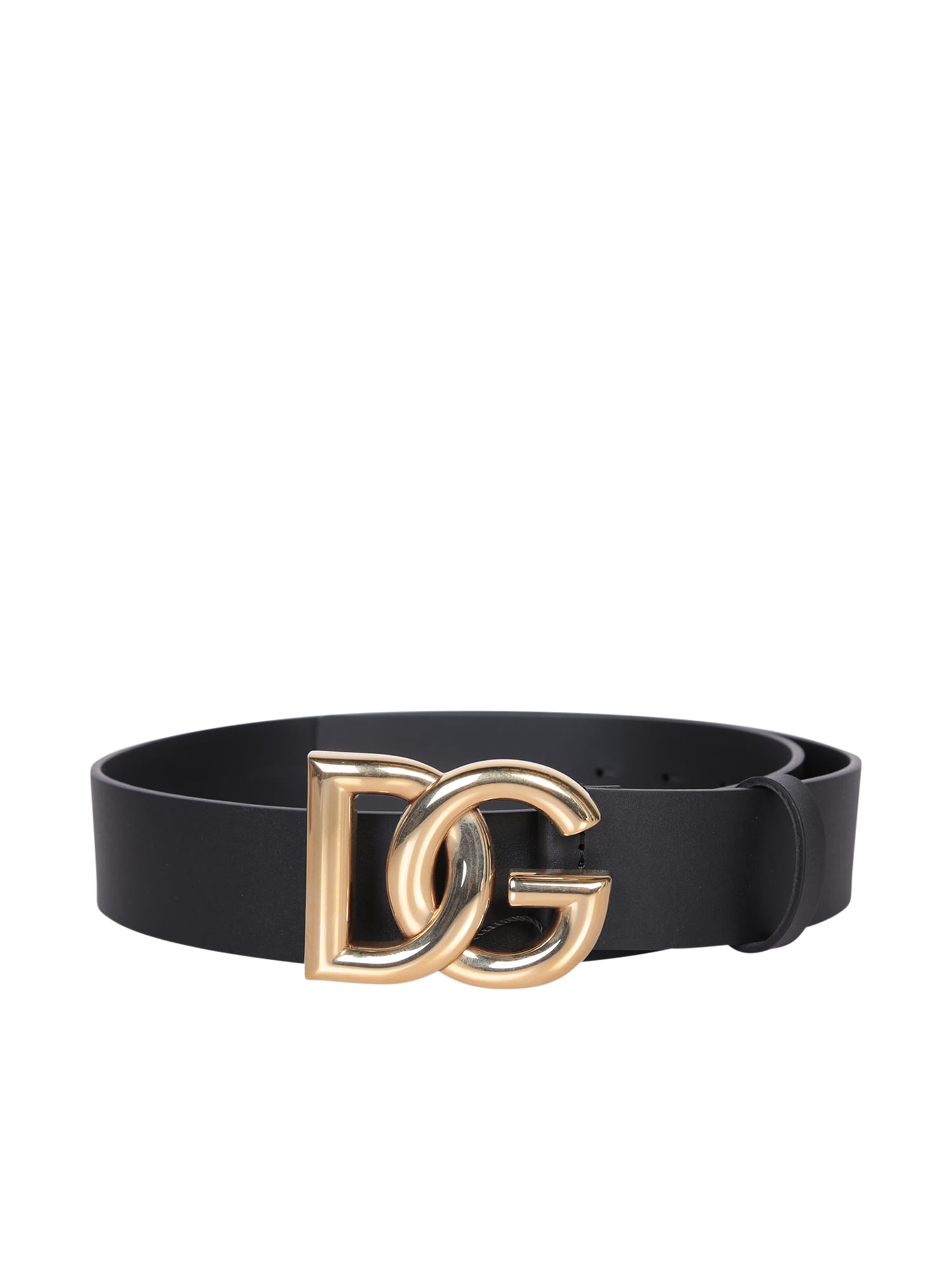 Shop Dolce & Gabbana Logo Black Belt