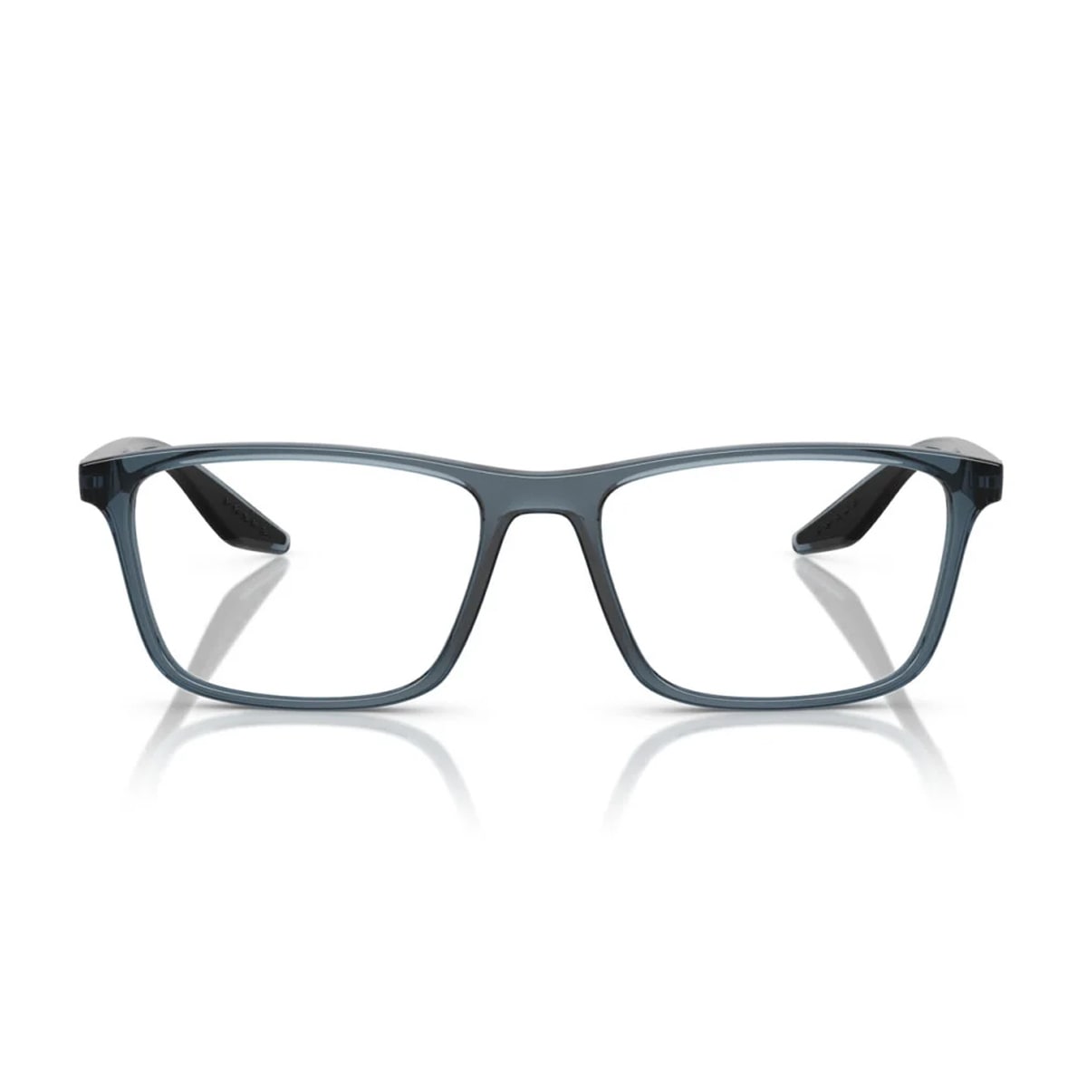 Prada Linea Rossa Ps 01qv Czh1o1 Azzurro Trasparente Glasses In Green