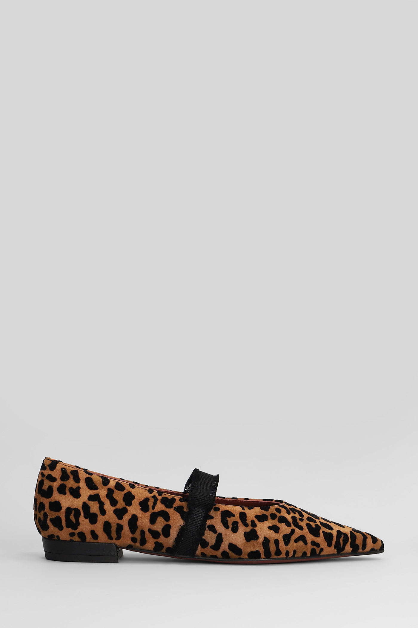 Roberto Festa Elior Ballet Flats In Animalier Suede In Animal Print