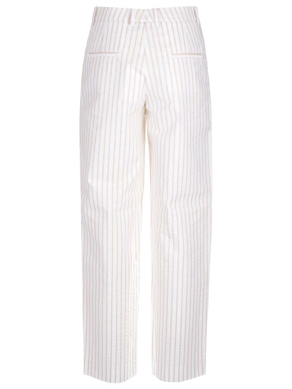 Shop Fabiana Filippi Straight-fit Trousers In White