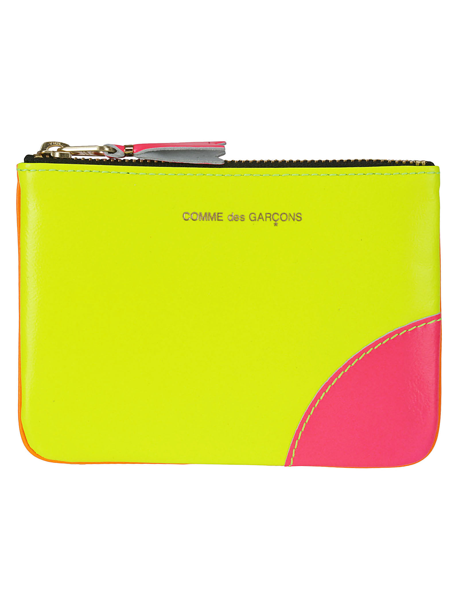Shop Comme Des Garçons Super Fluo Leather Line In Yellow/orange