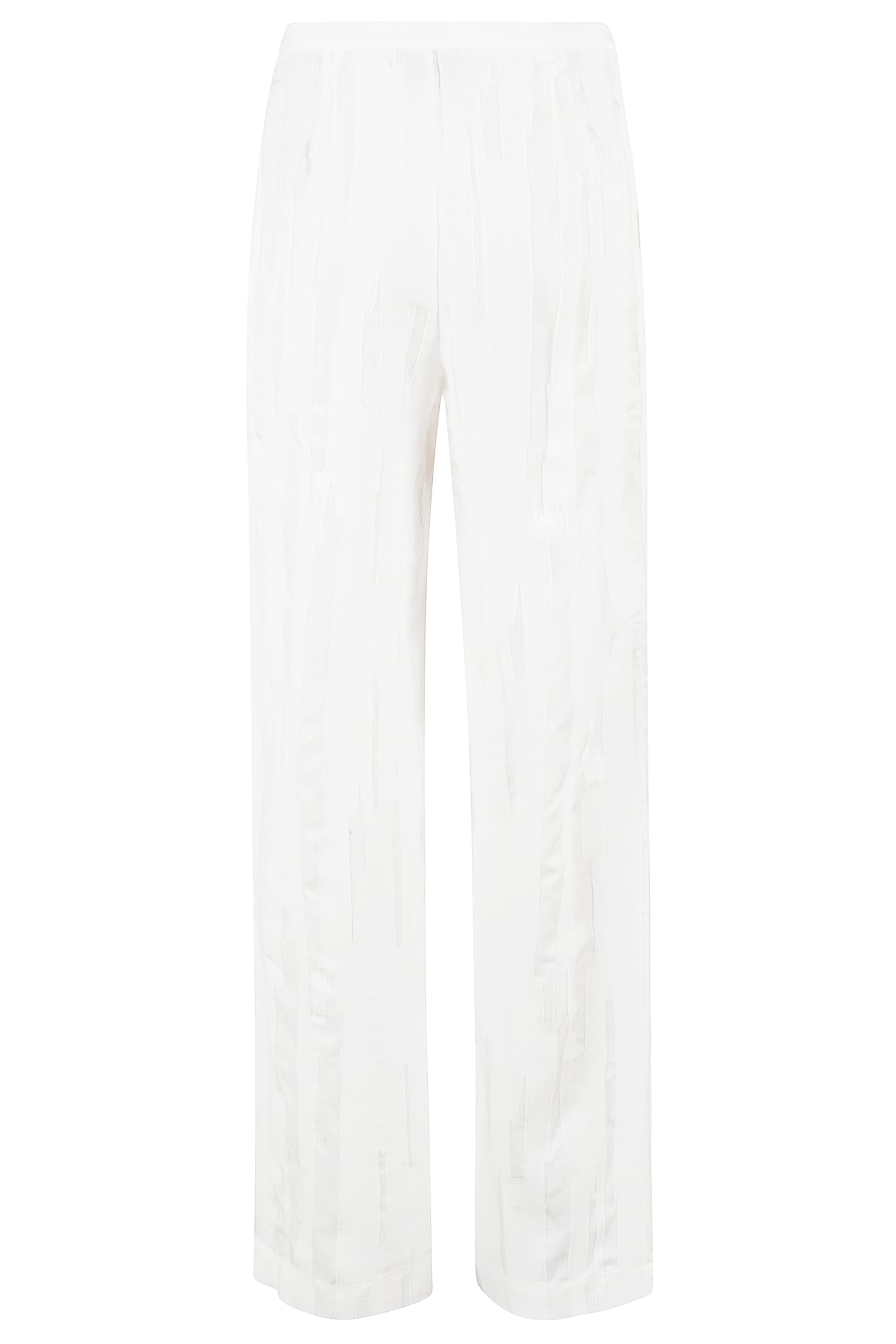 Shop Loulou Studio Elastic Waistband Pants In Ivory