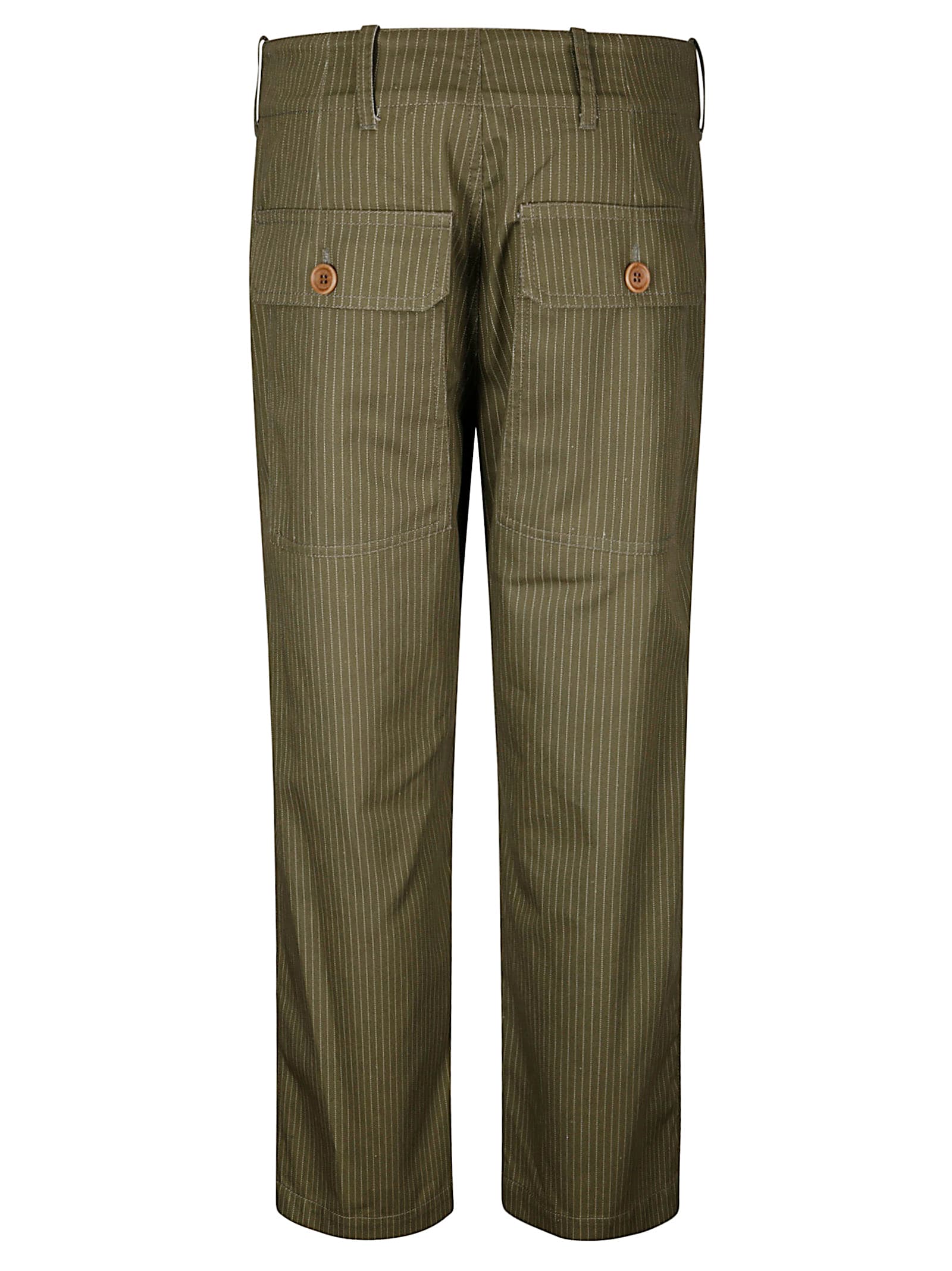 Jejia Ankle-length Lightweight Cotton Pants With Dual-color Panel In Brown