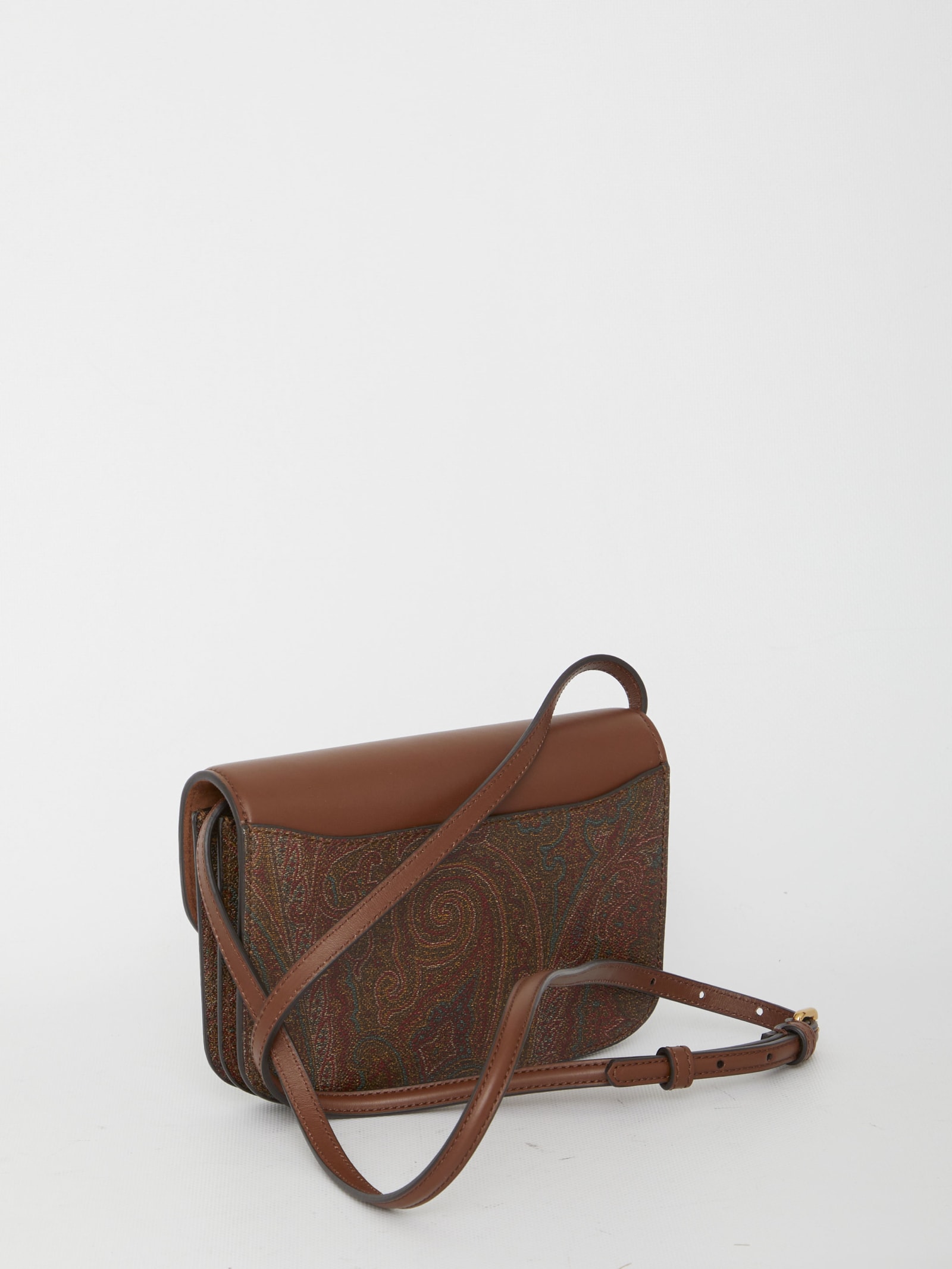 Shop Etro Small  Essential Bag In Brown