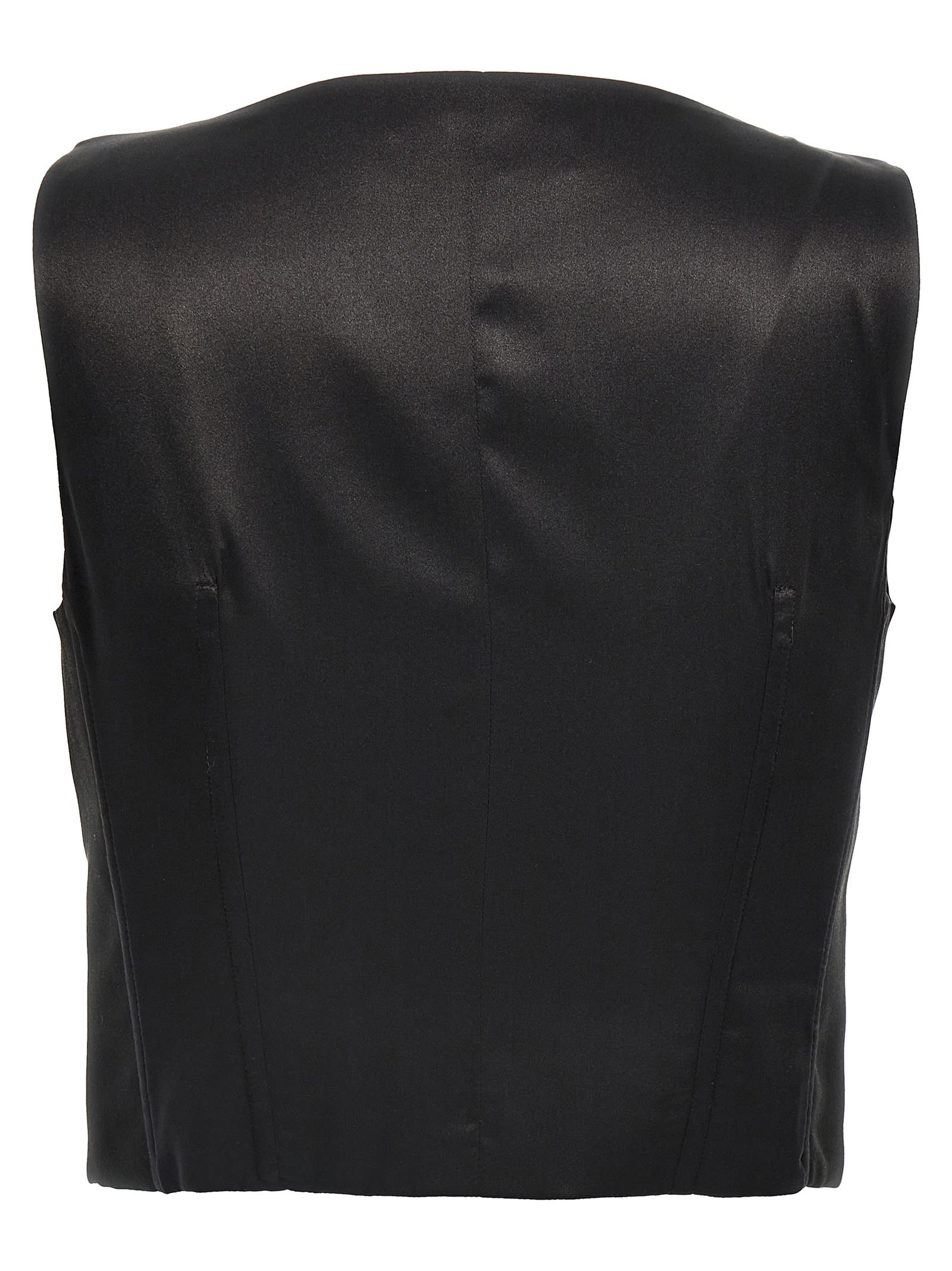 Shop Dolce & Gabbana Tuxedo Gilet In Black