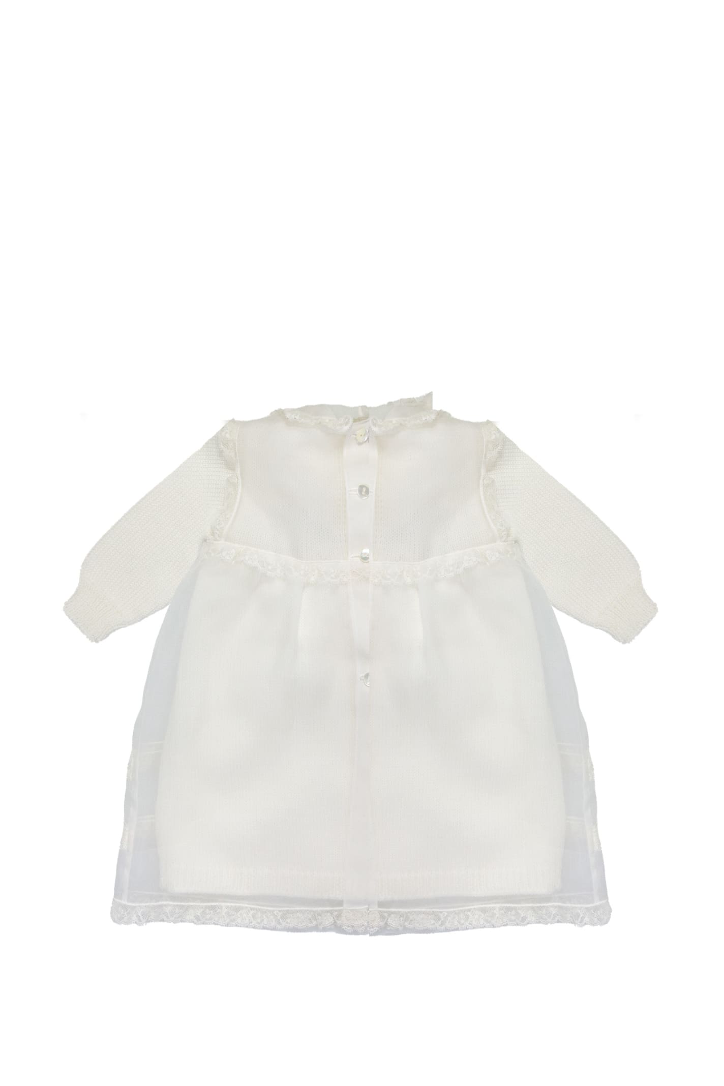 Shop Piccola Giuggiola Wool Dress In White