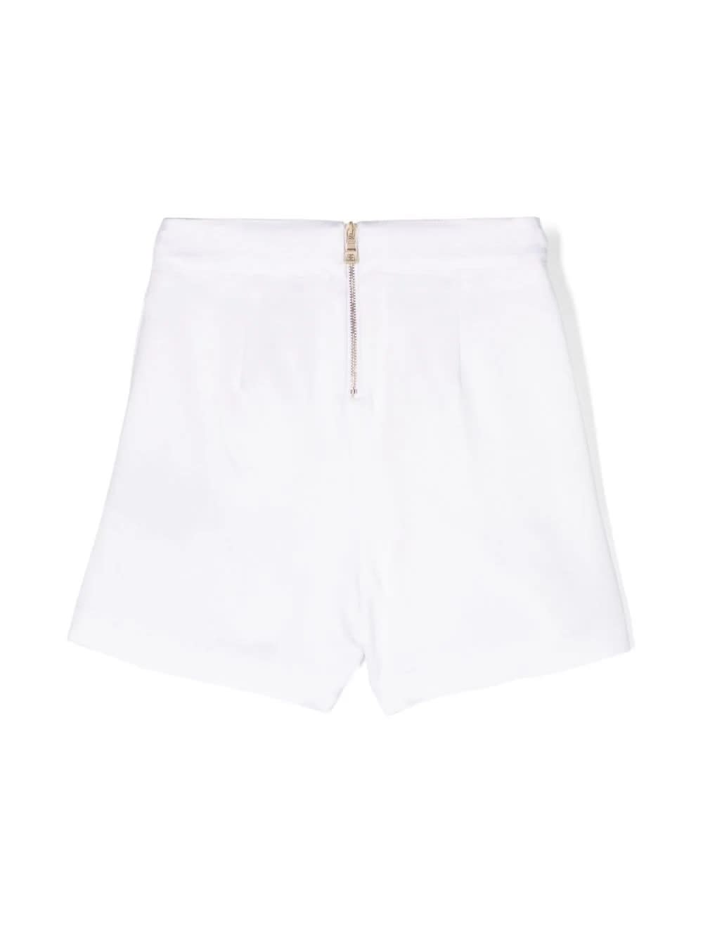 Shop Balmain Shorts With Buttons In White