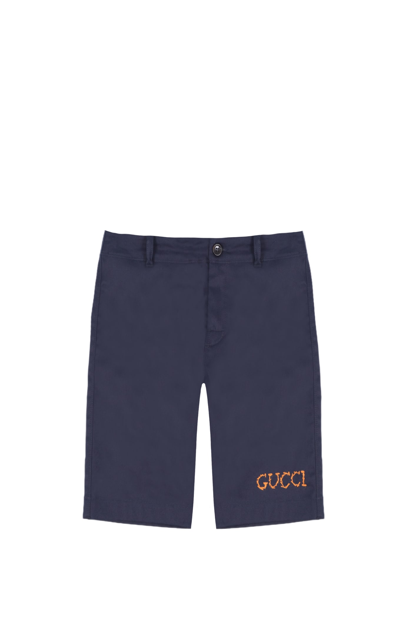 Gucci Kids' Cotton Shorts In Blue