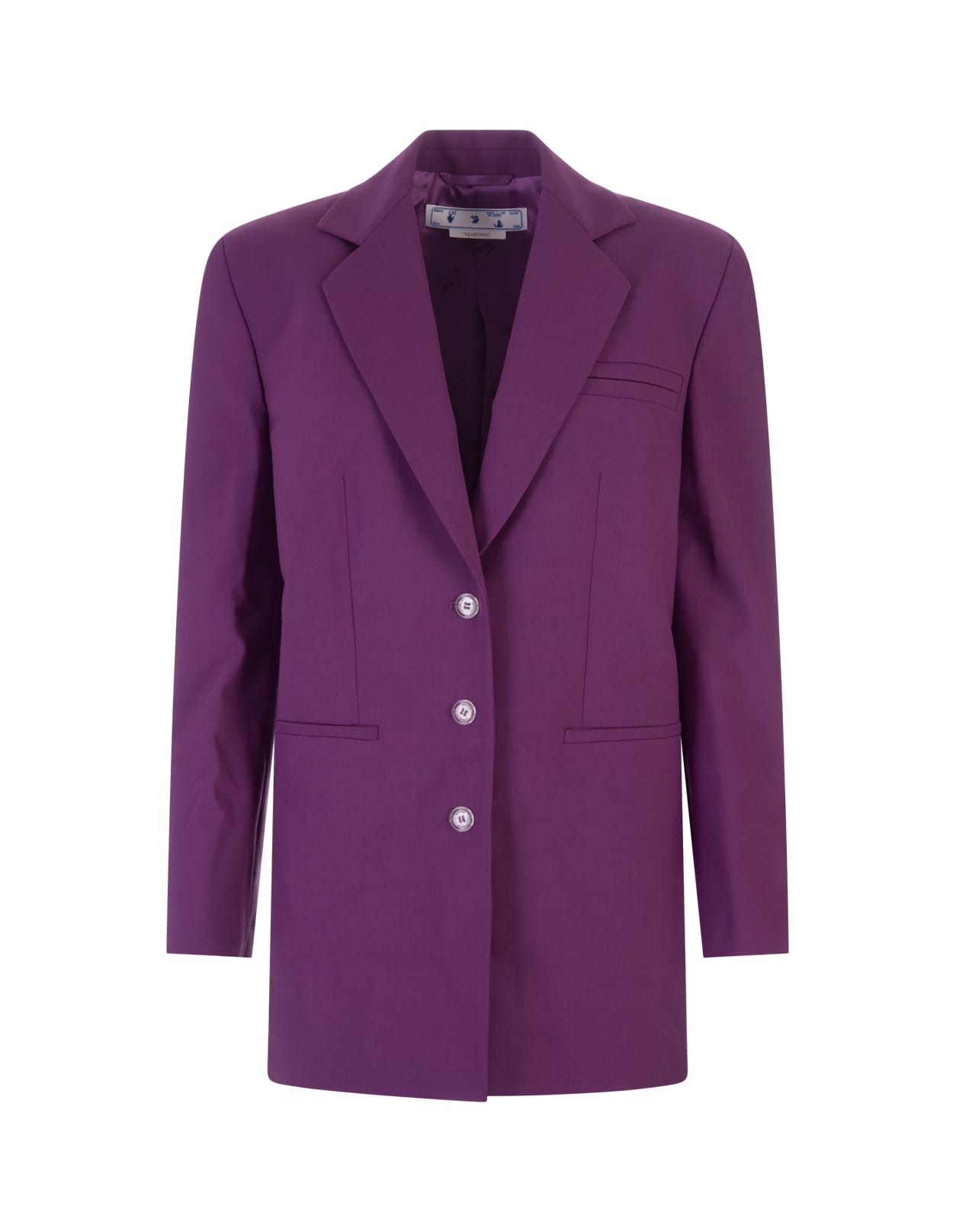 Off-White Woman Purple Dry Wo Tomboy Formal Jacket