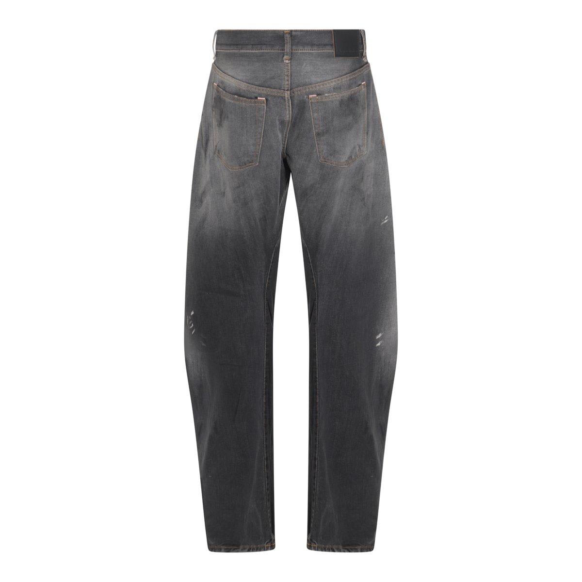 Acne Studios Super Baggy Fit Jeans In Gray