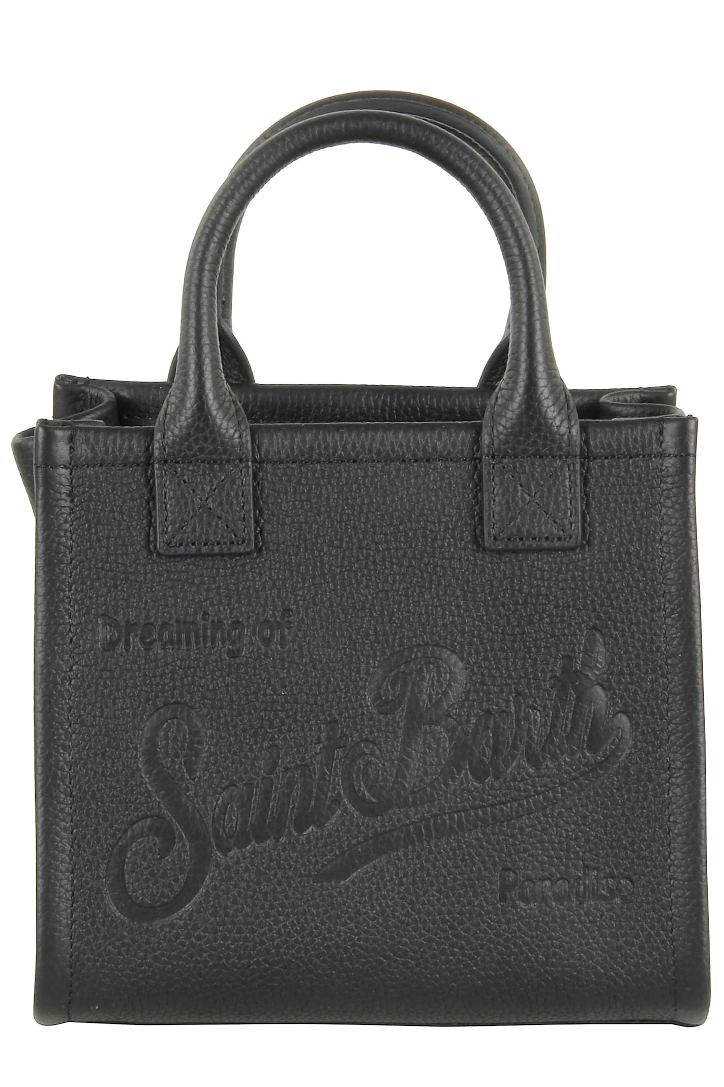 Mc2 Saint Barth Hand Bag With Strap In Black