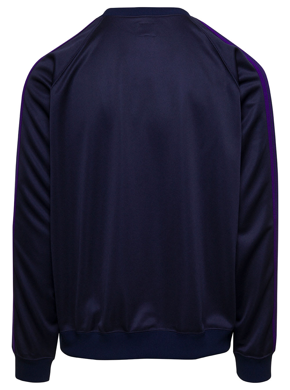 Track Crew Neck Shirt - Poly Smooth In Blu