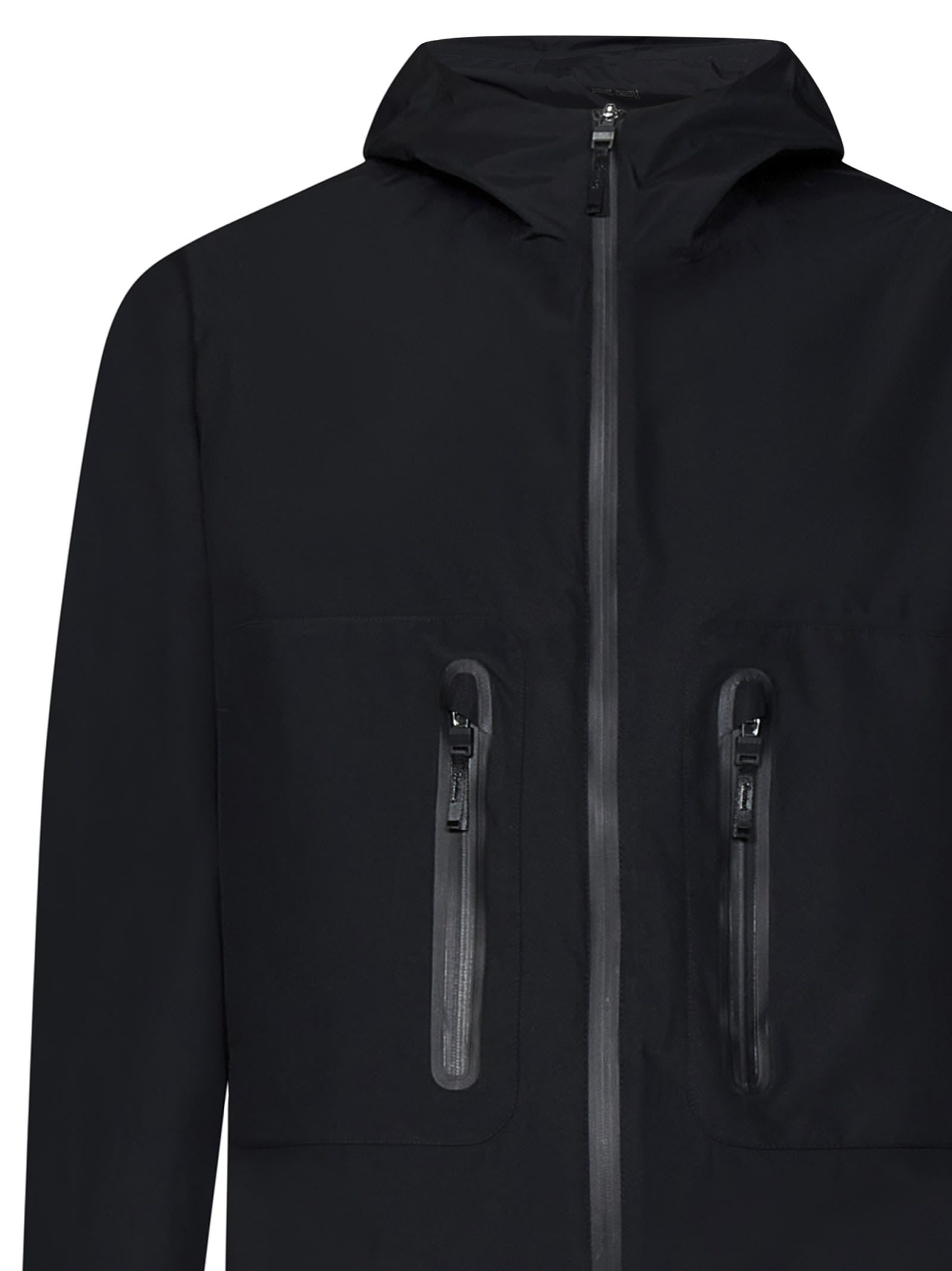 Shop Herno Laminar Jacket In Nero (black)