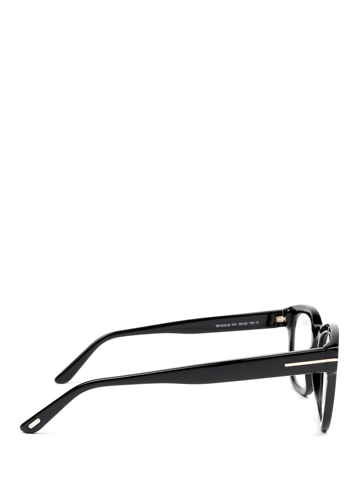 Tom Ford Avana Scura Acetate Glasses In 50001 - Nero Lucido