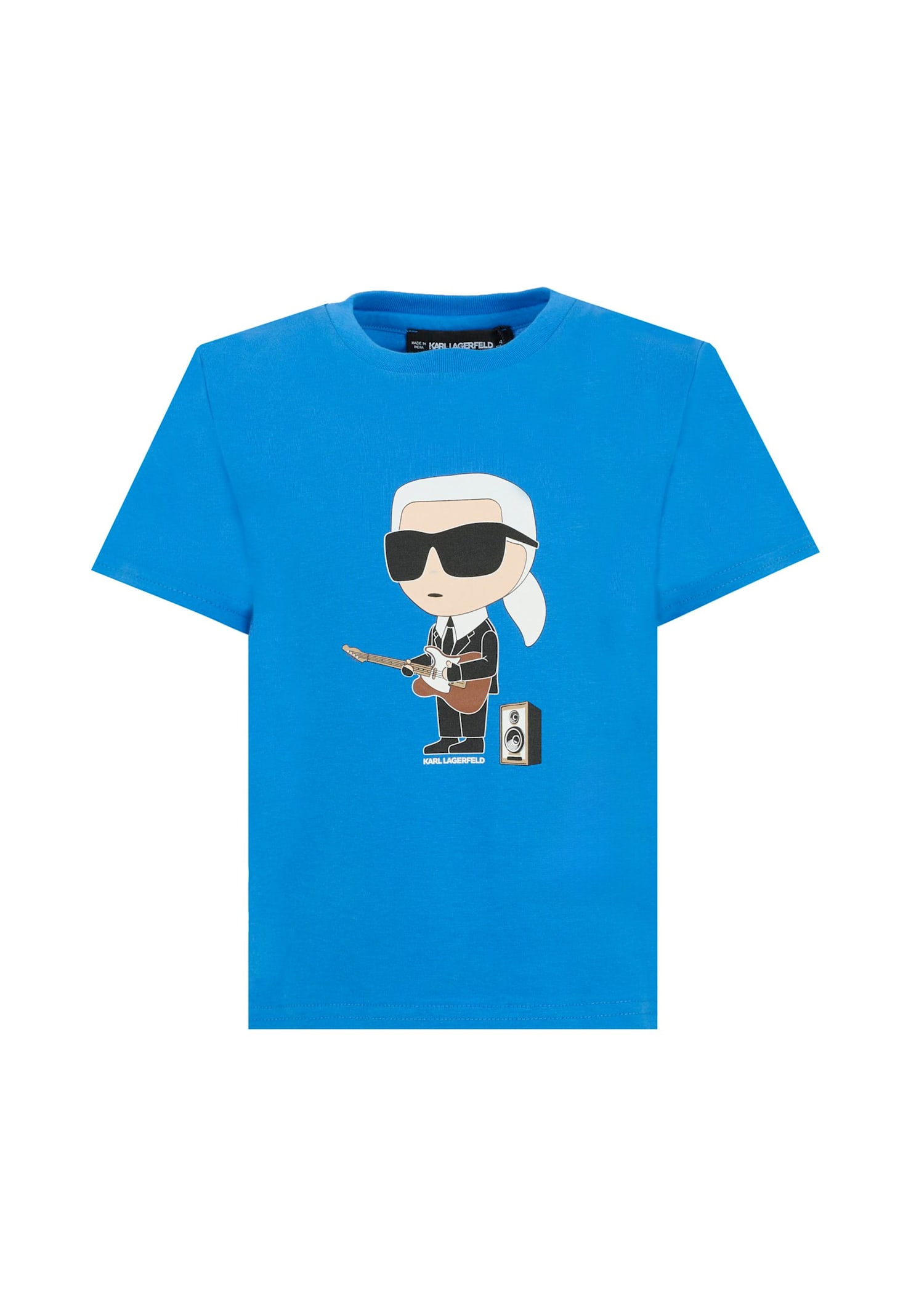 Karl Lagerfeld Blue T-shirt For Boy With In Blue