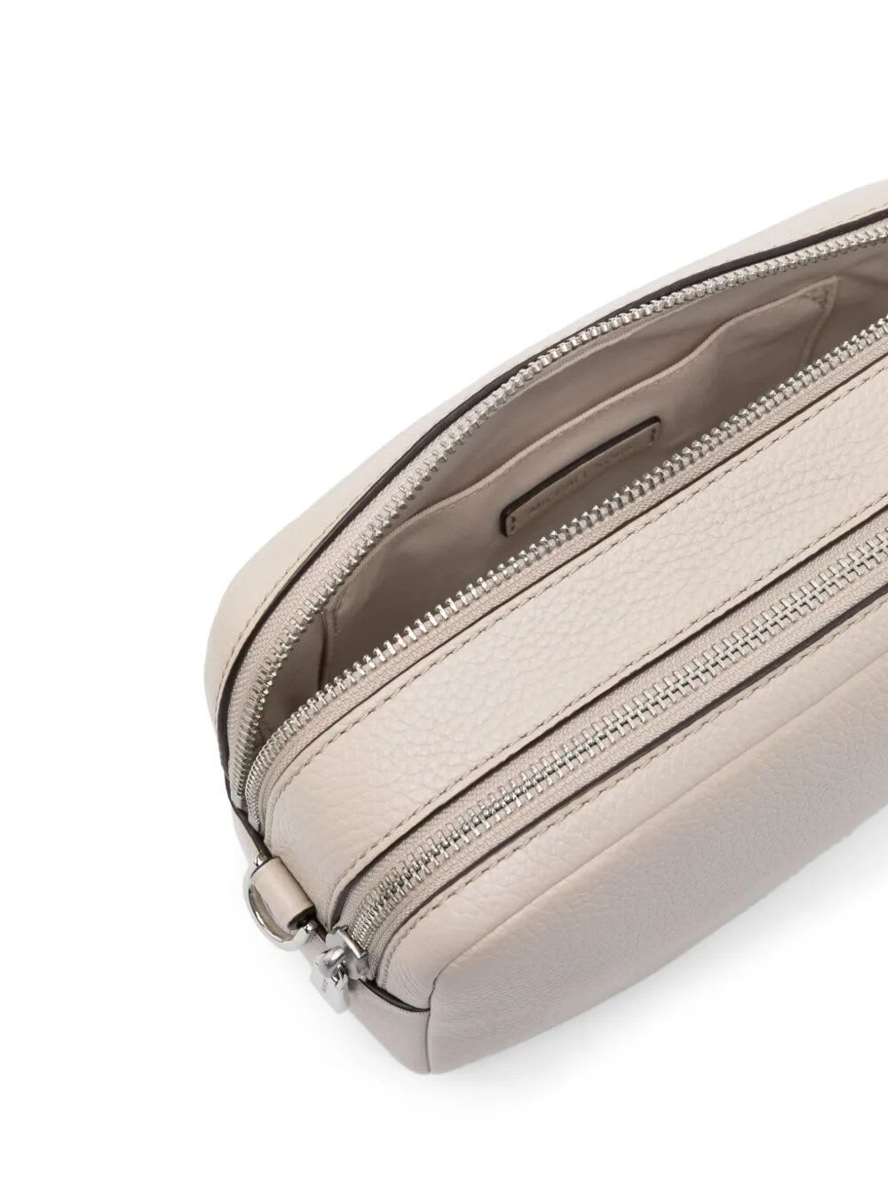 Michael Michael Kors Bryant Medium Double Zip Chain Camera Crossbody In Light Sand